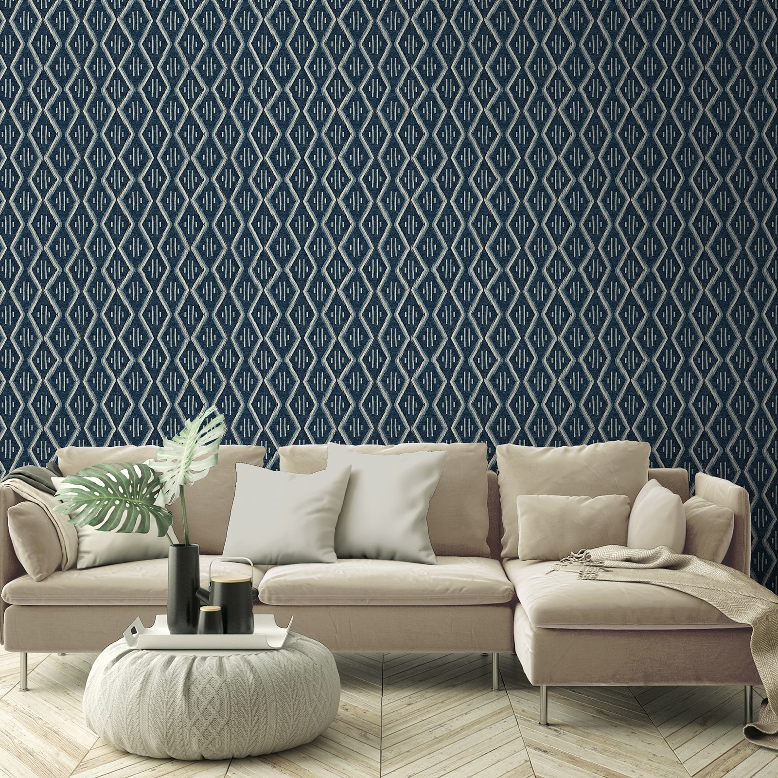 Surface Style Modern Heirloom Stripe Peel & Stick Wallpaper