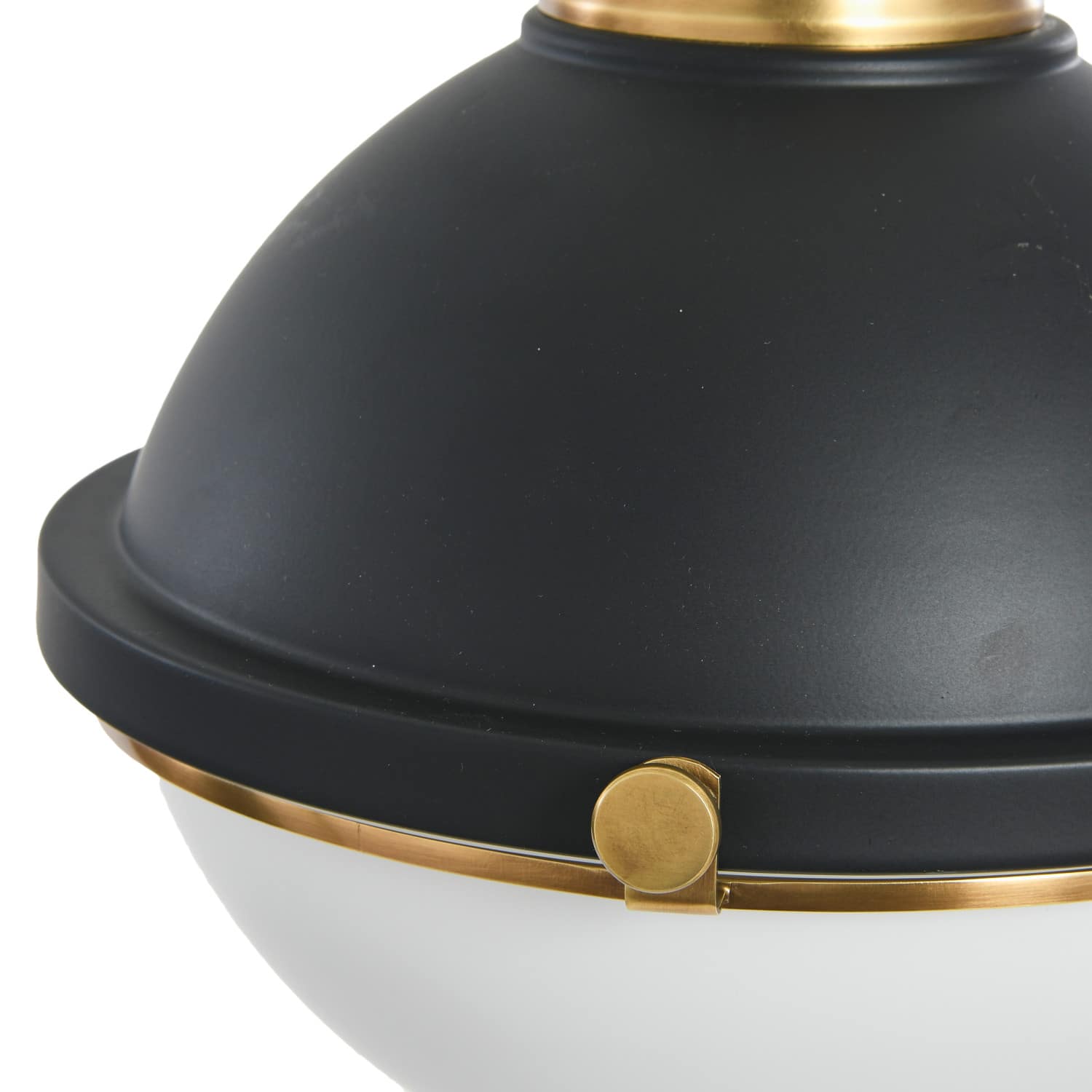Hello Honey® Robert Stevenson Lighting Cameron Two-Tone Metal & Frosted Glass Ceiling Light