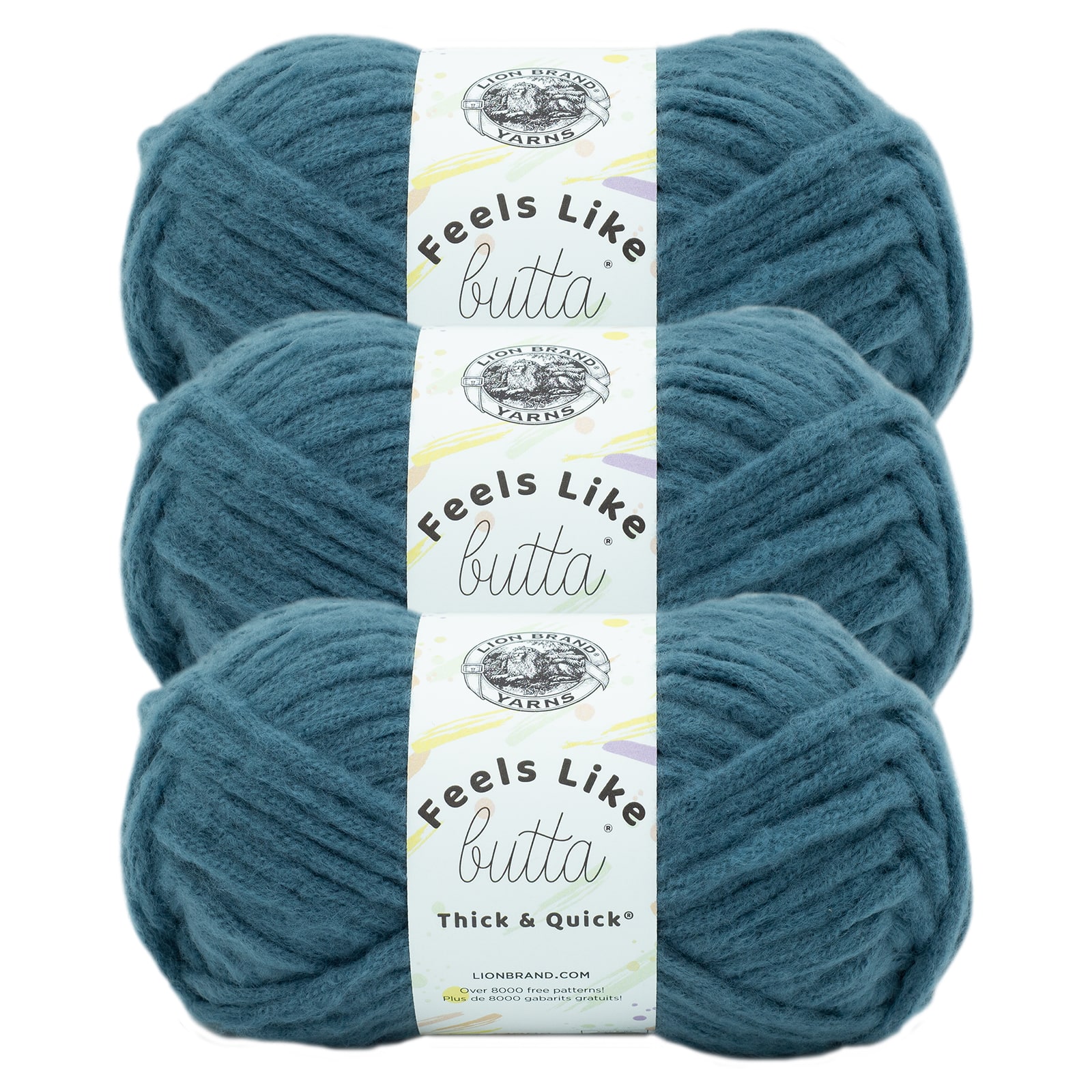 3 Pack Lion Brand® Feels Like Butta® Thick & Quick® Yarn