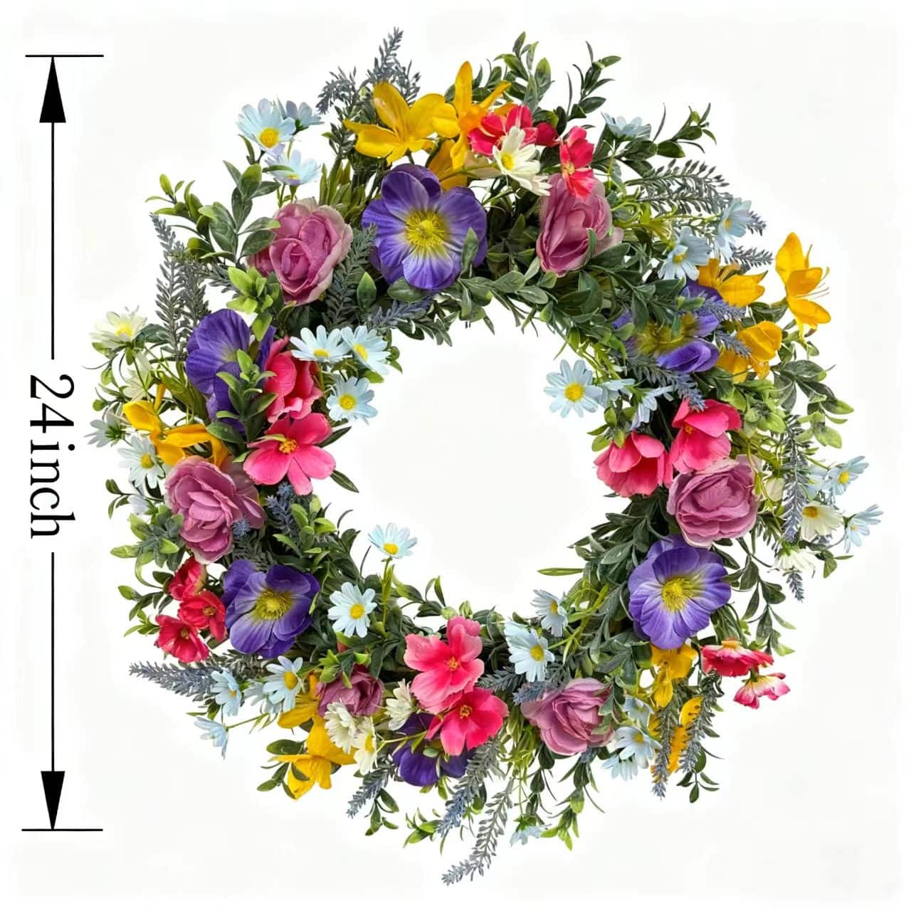 24" Wildflower Mix Wreath by Ashland®