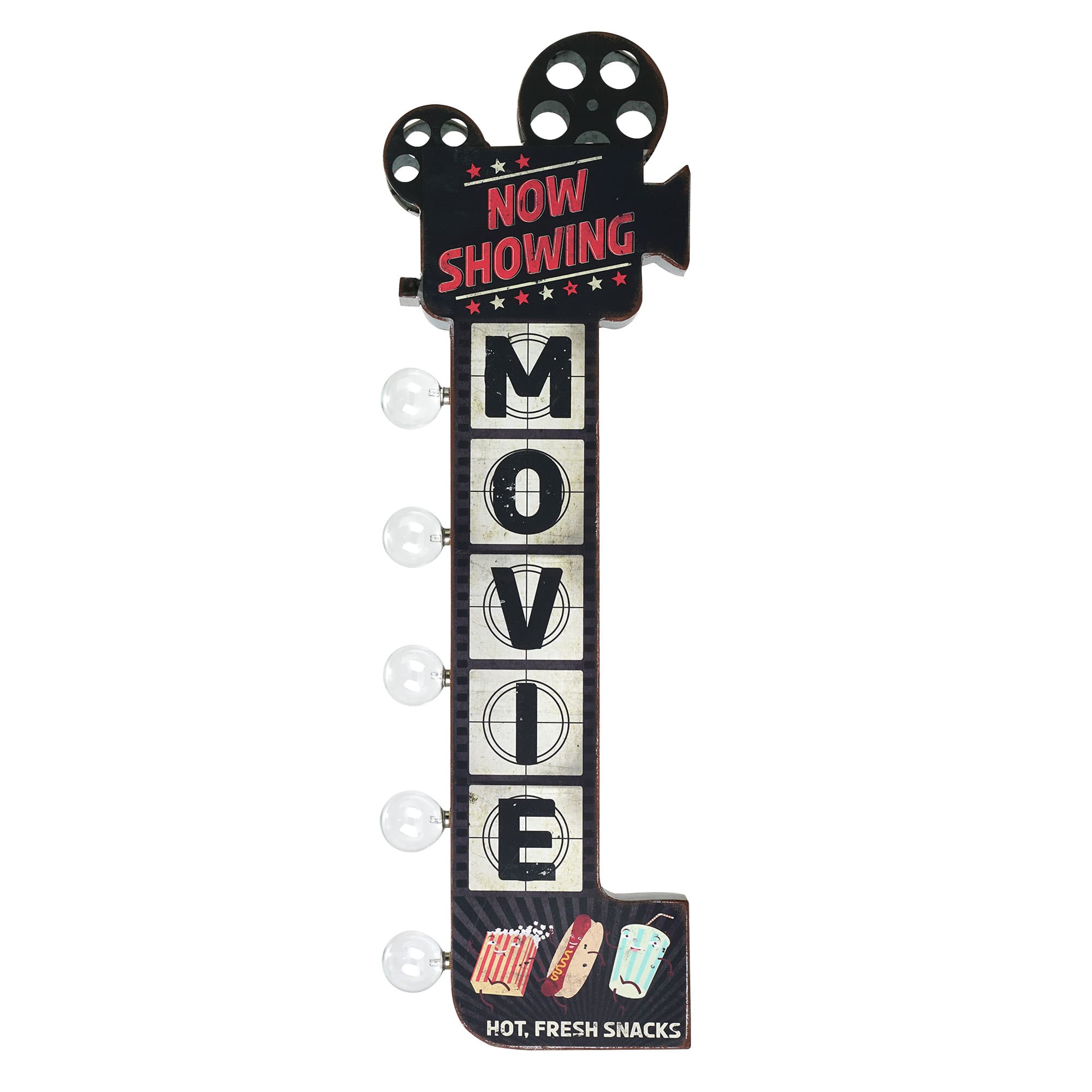 American Art Decor 25" Metal LED Movie Marquee Sign