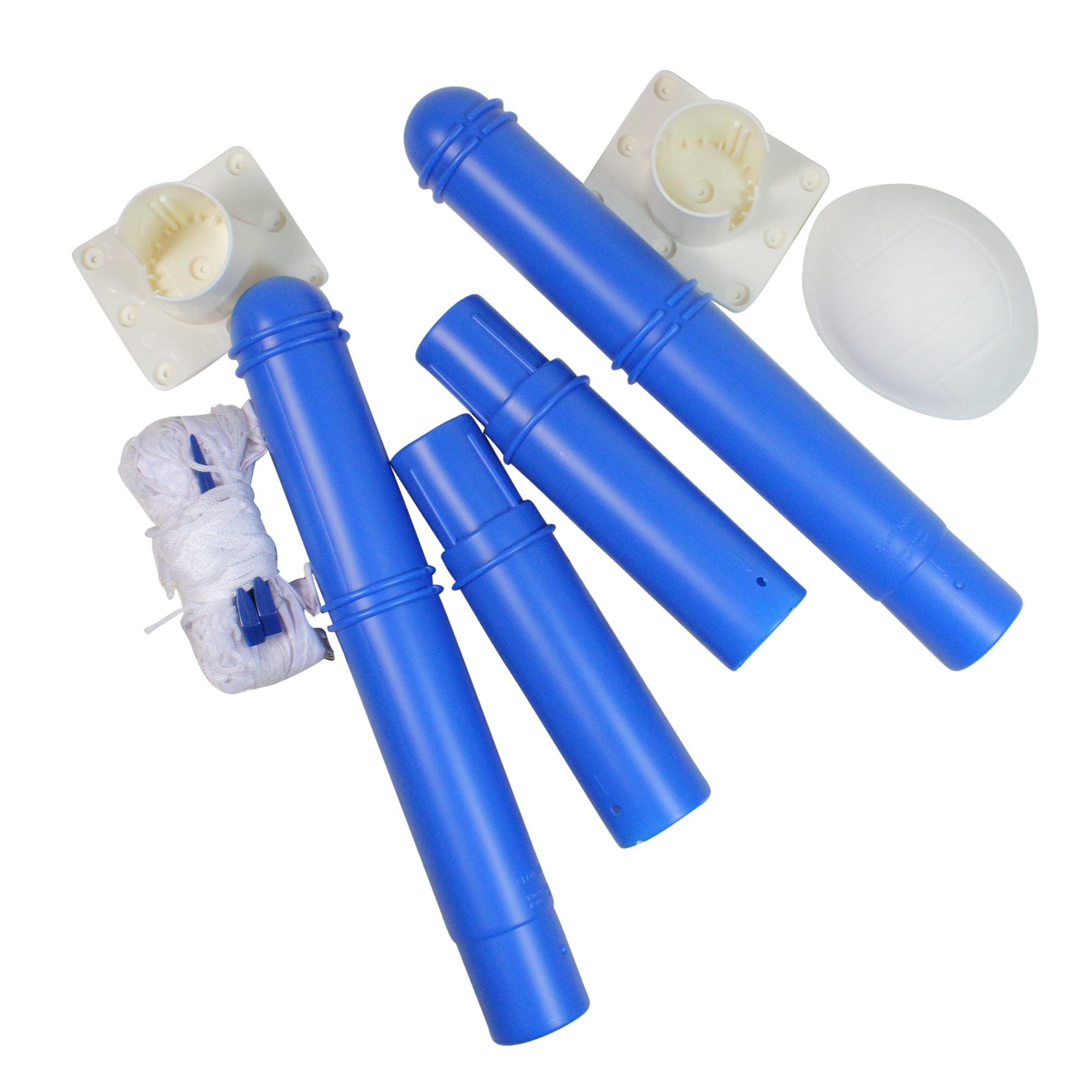 Swim Central 22.5ft. White & Blue Water Sports Volleyball Swimming Pool Game