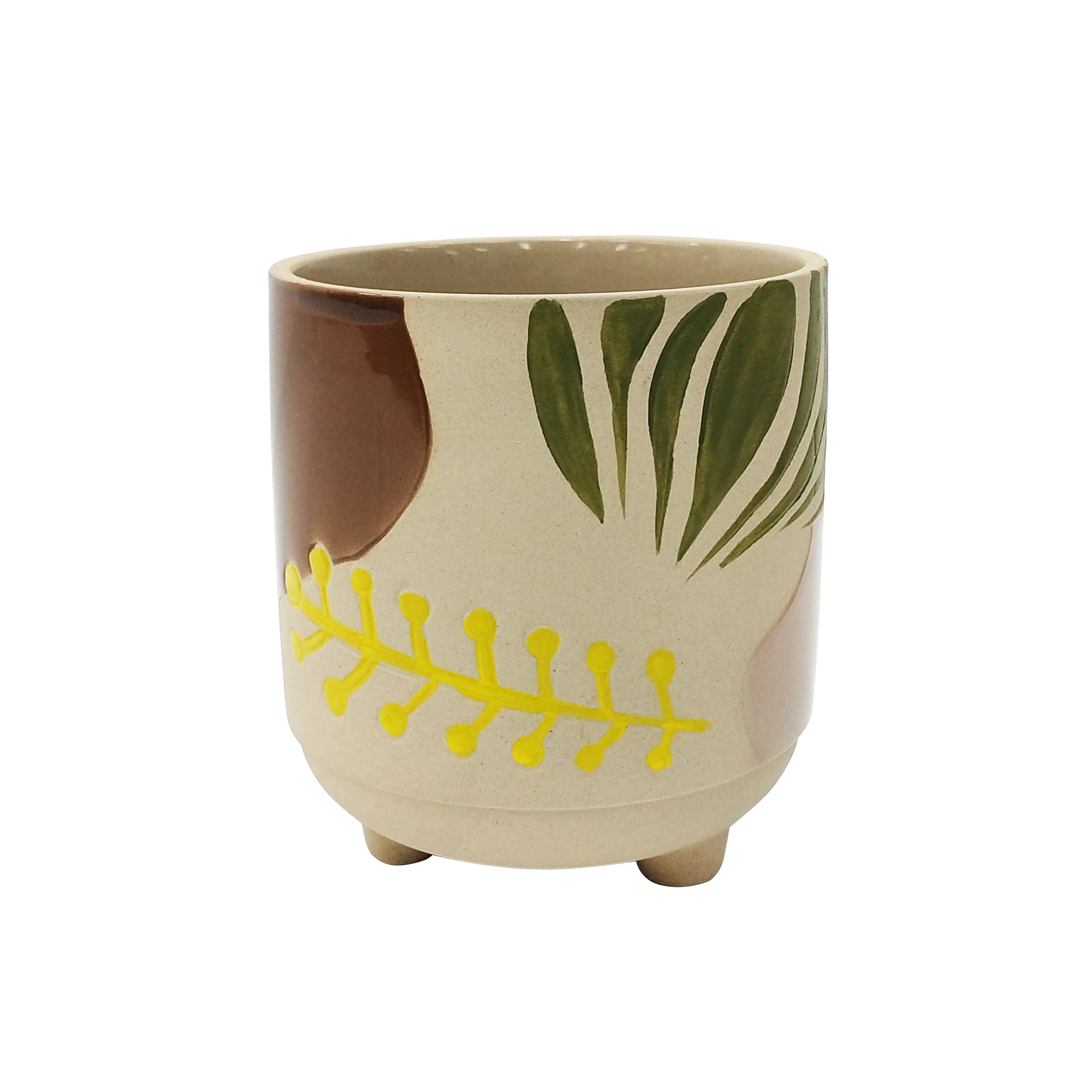 6" Tropical Ceramic Planter by Ashland®