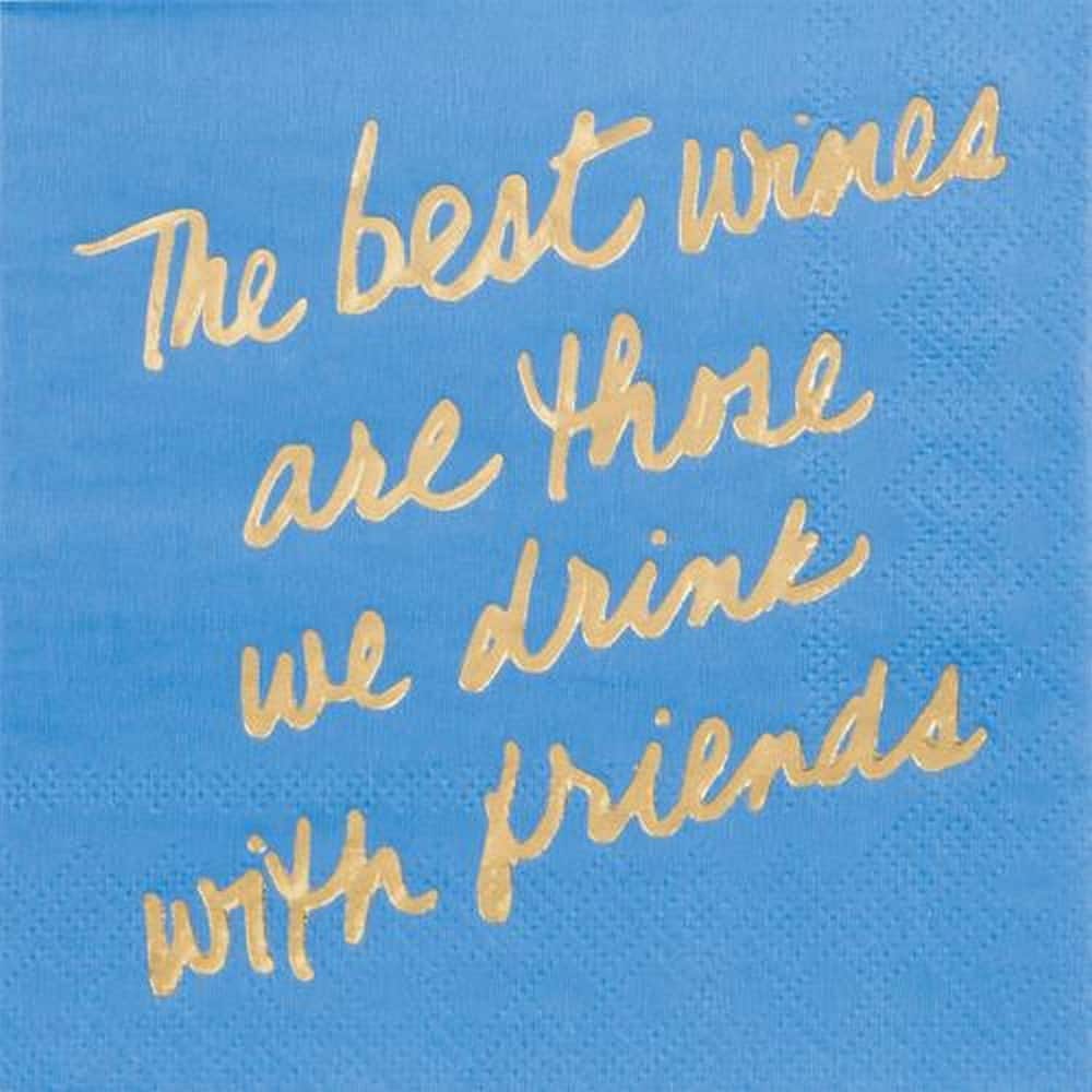JAM Paper We Drink With Friends Cocktail Napkins, 32ct.