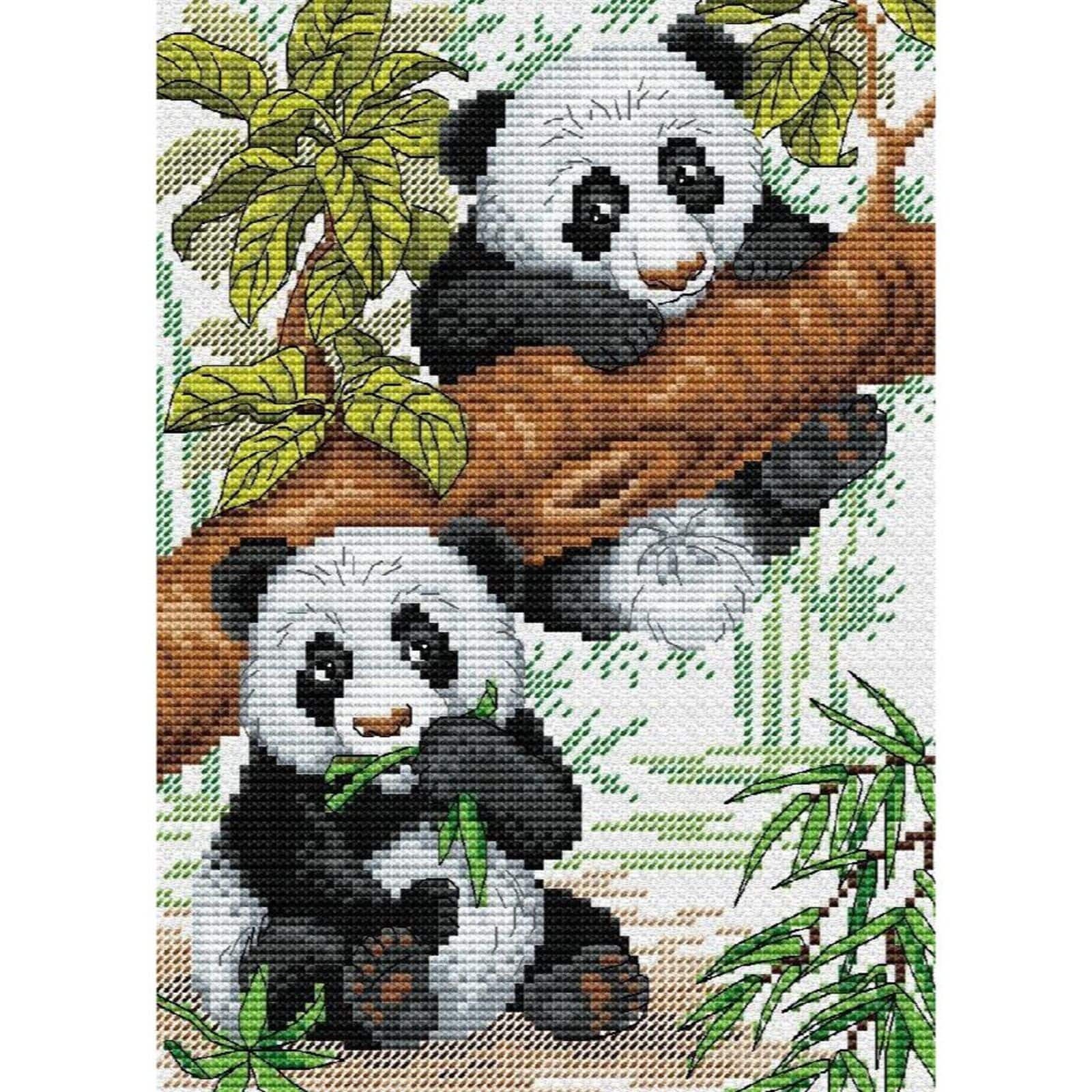 MP Studia Pandas Cross Stitch Kit