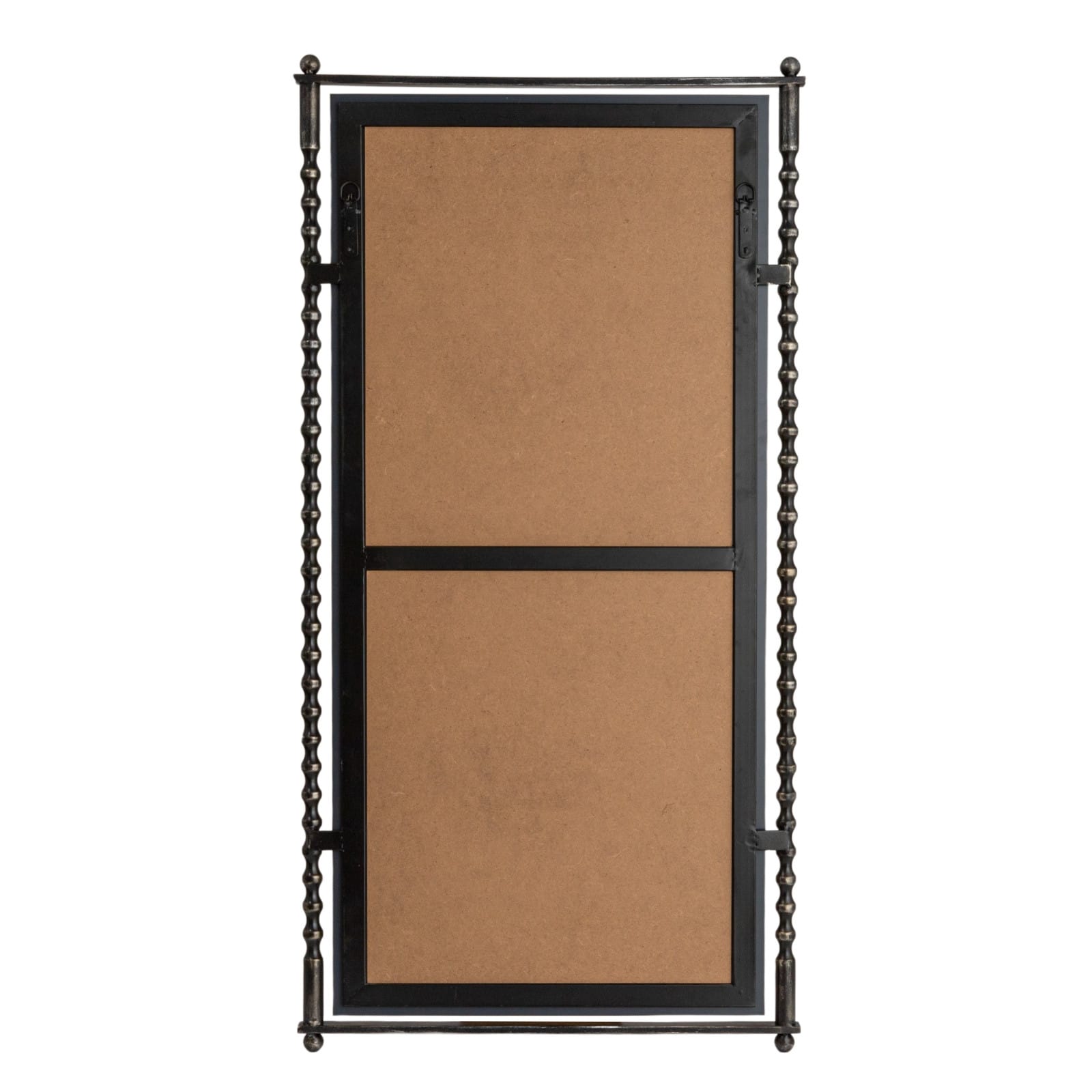 Hello Honey® 47.25" Black Cast Metal Framed Tall Wall Mirror