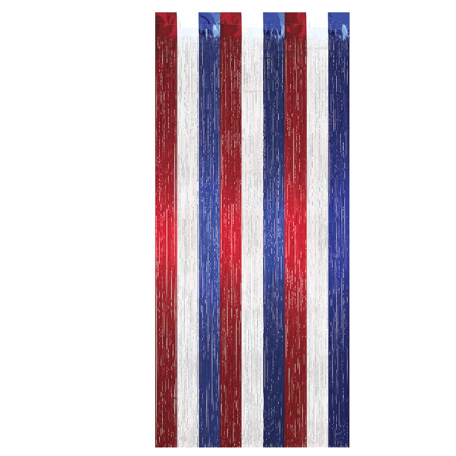 Beistle 8ft. Red, White, & Blue Gleam 'N Curtain