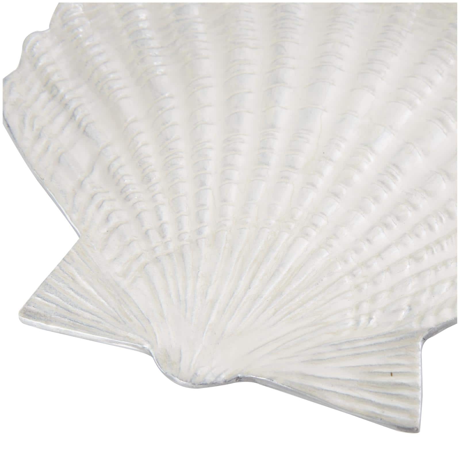 White Shell Metal Bowl Set