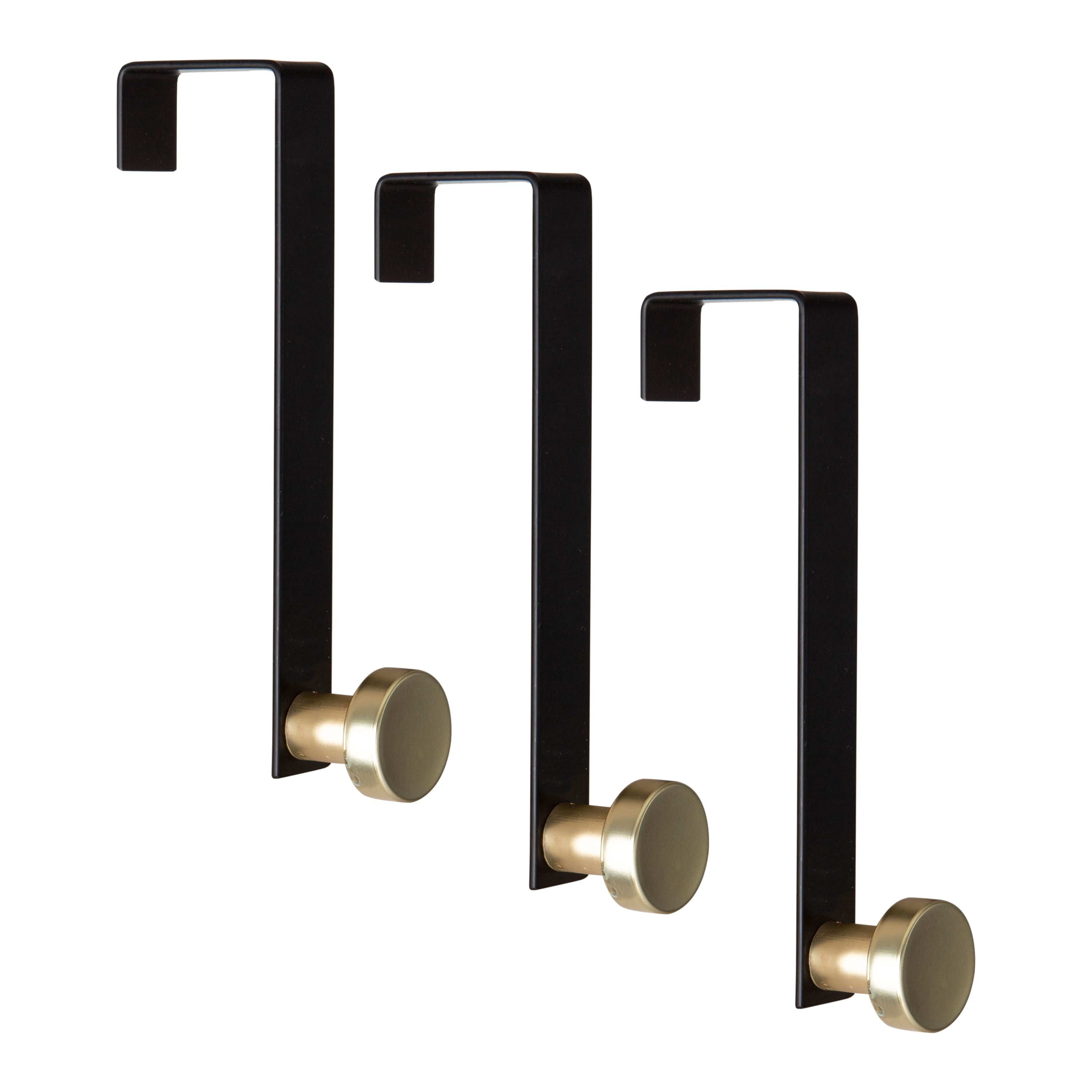 Elle Décor 3 Pack Single Over the Door Hooks