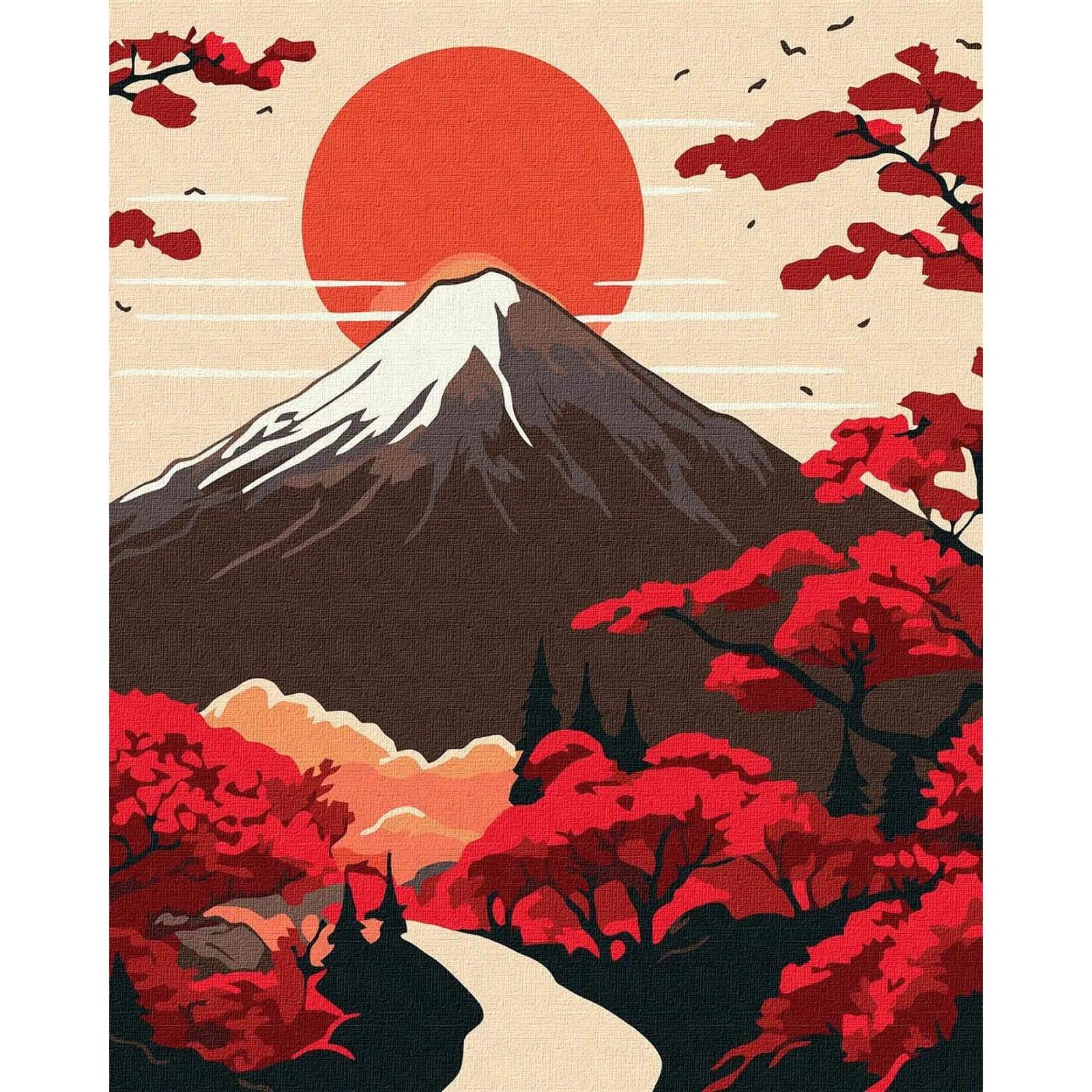 Ideyka Mount Fuji Painting by Numbers Kit