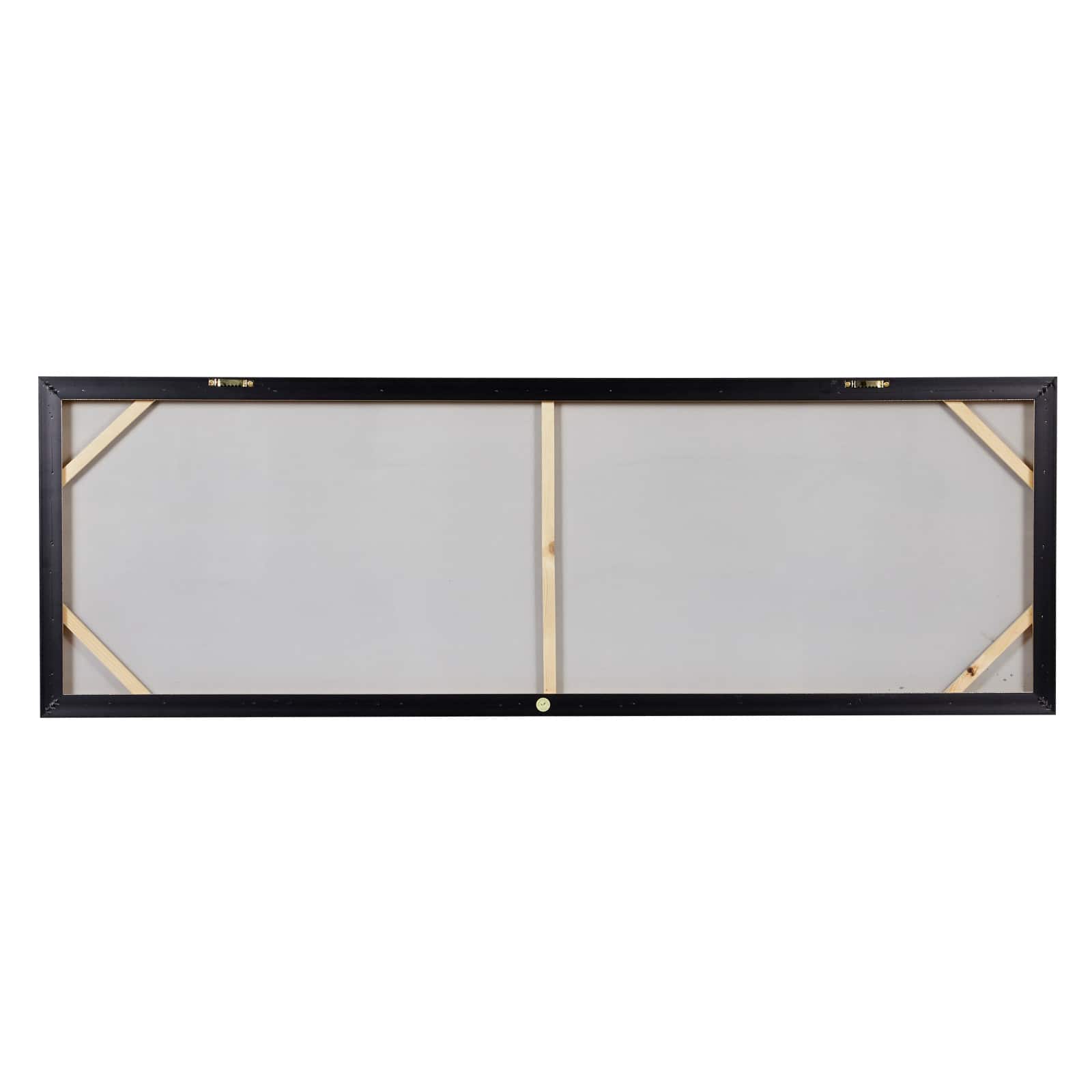 Gold Contemporary Abstract Canvas Wall Art, 20" x 59"