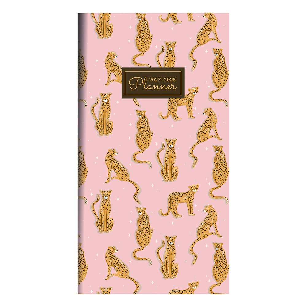 2027-2028 Pink Kitty Club Small Monthly Pocket Planner