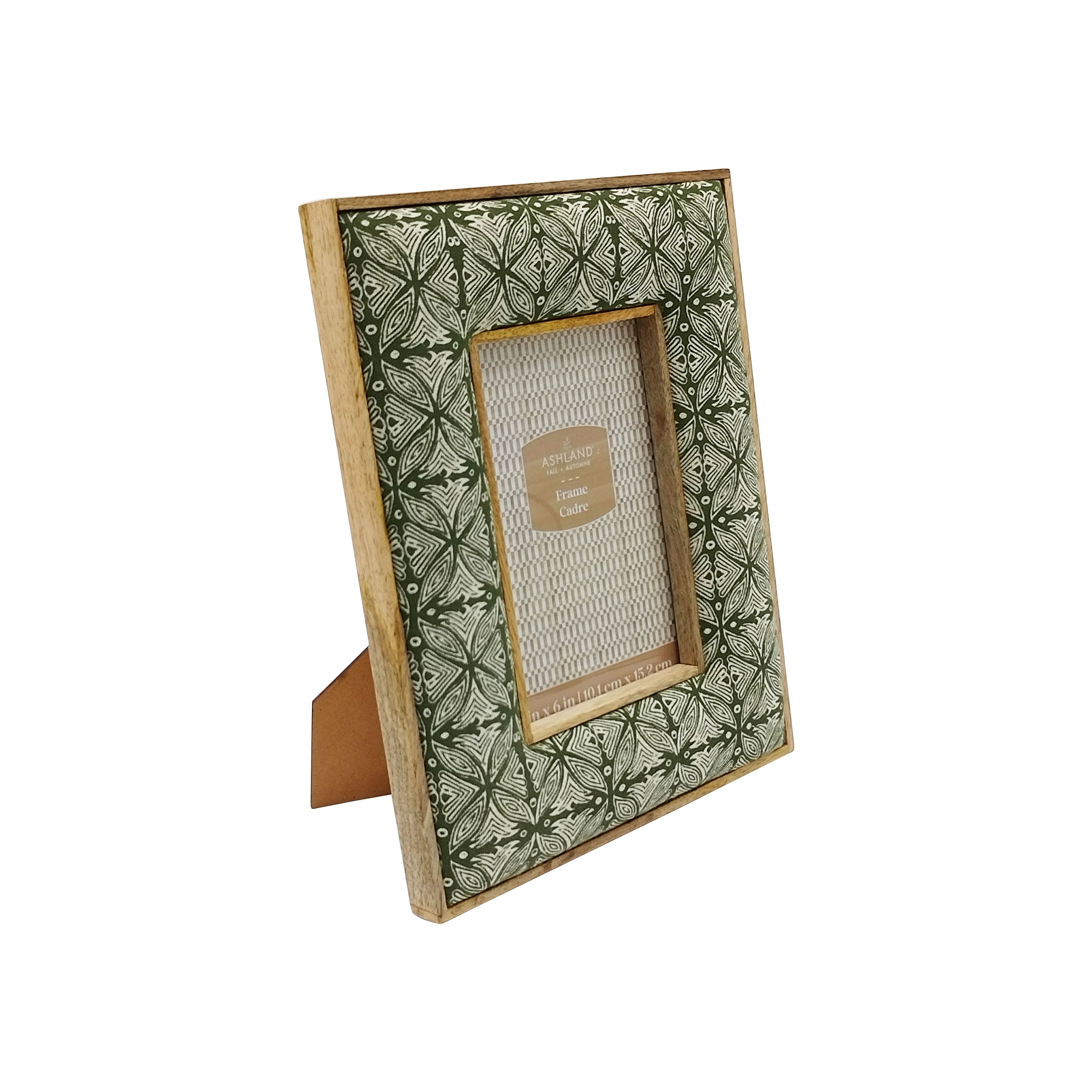 4" x 6" Green & White Pattern Tabletop Frame by Ashland®