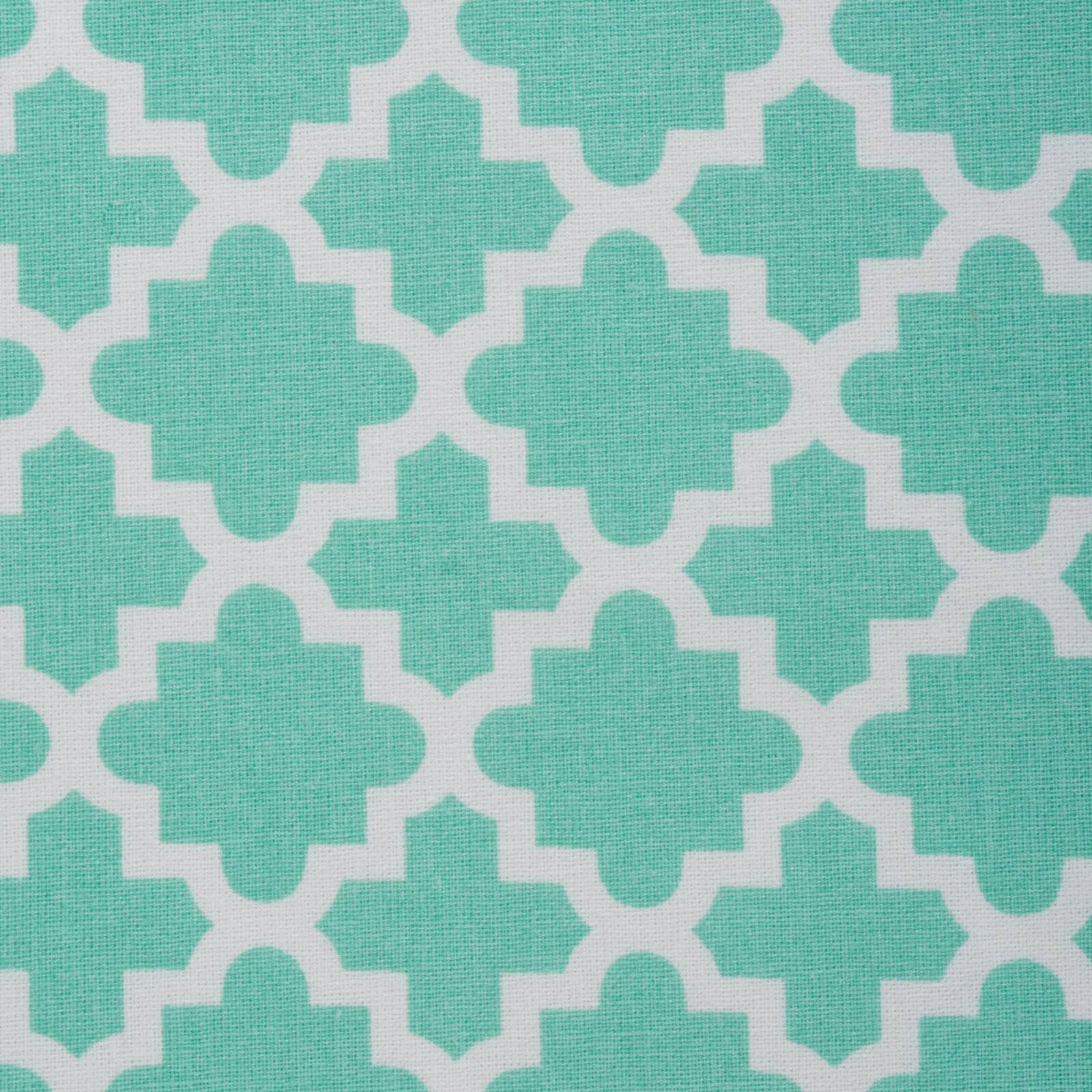 Aqua Lattice Tablecloth 60" x 120"