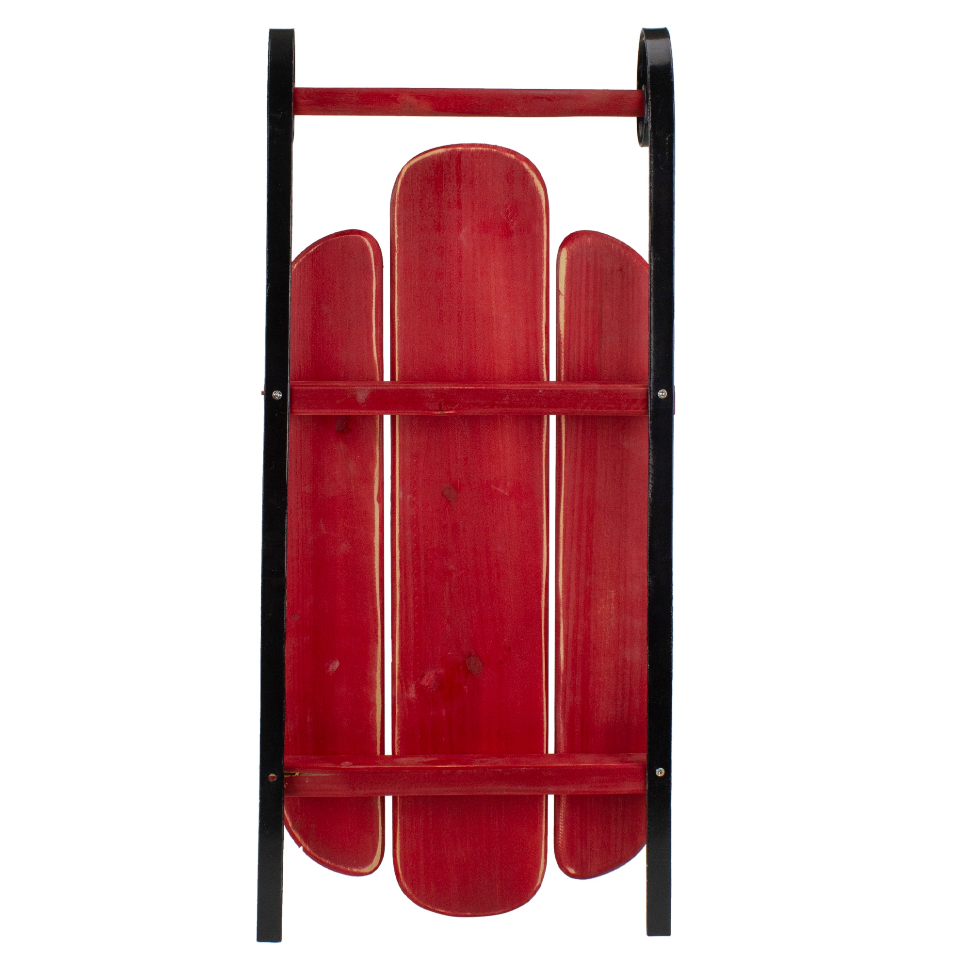 23'' Red Wooden Christmas Snow Sled Decoration