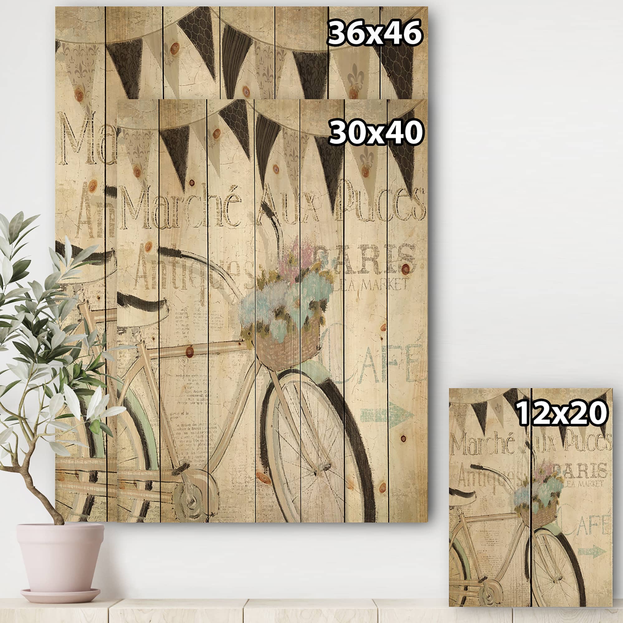 Designart - French Bicycle Flea Market I