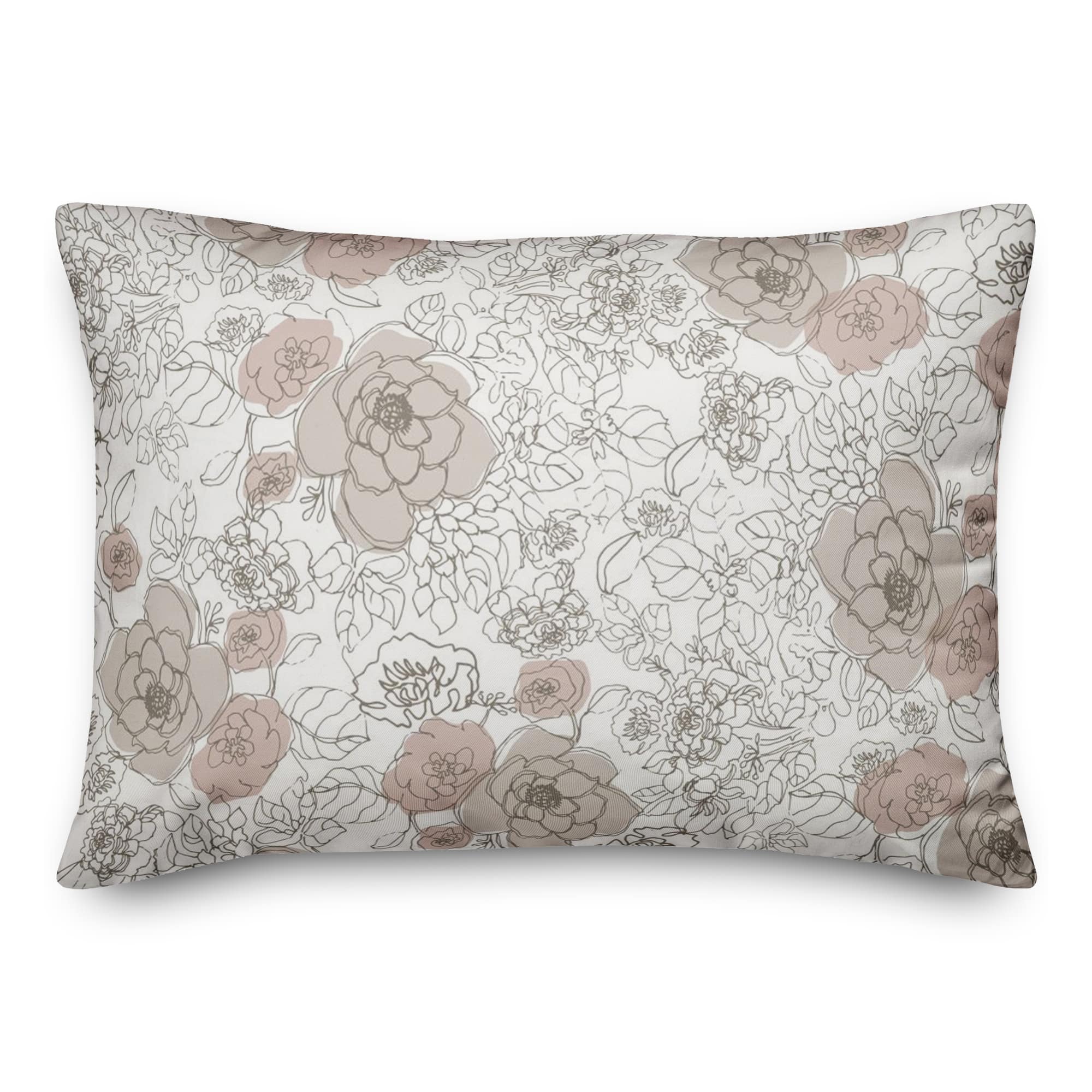 Multi Floral Throw Pillow