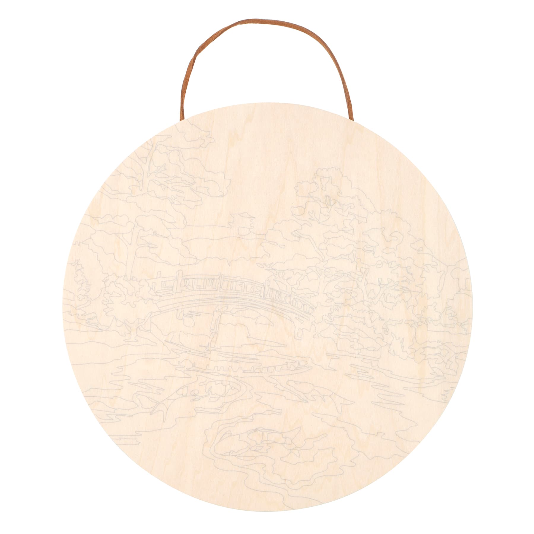 Koi Pond Paint-by-Number Plywood Surface Kit by Artist's Loft®