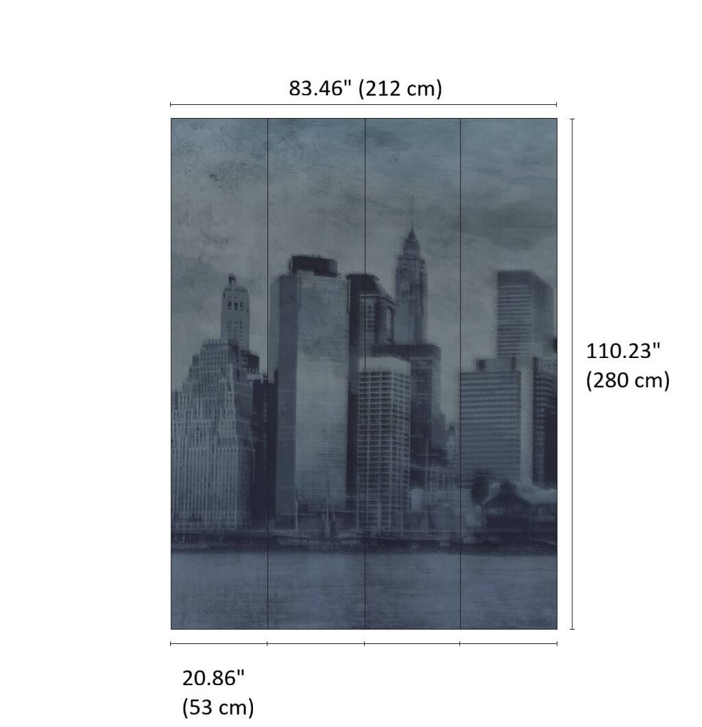 Designs Direct Skyline Haze Wall Mural
