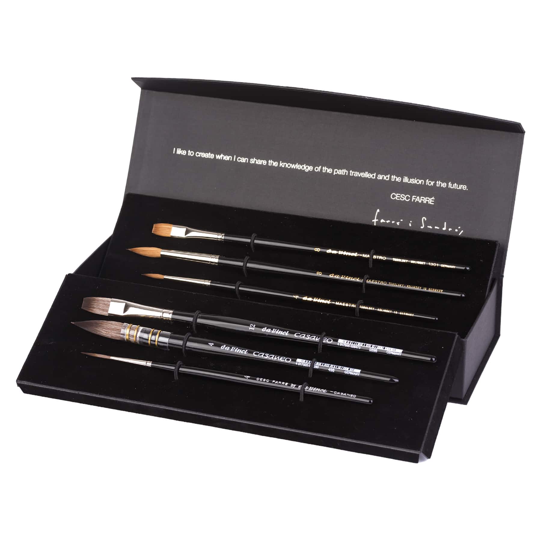 da Vinci Cesc Farré Artist Signature 6 Piece Synthetic Brush Set