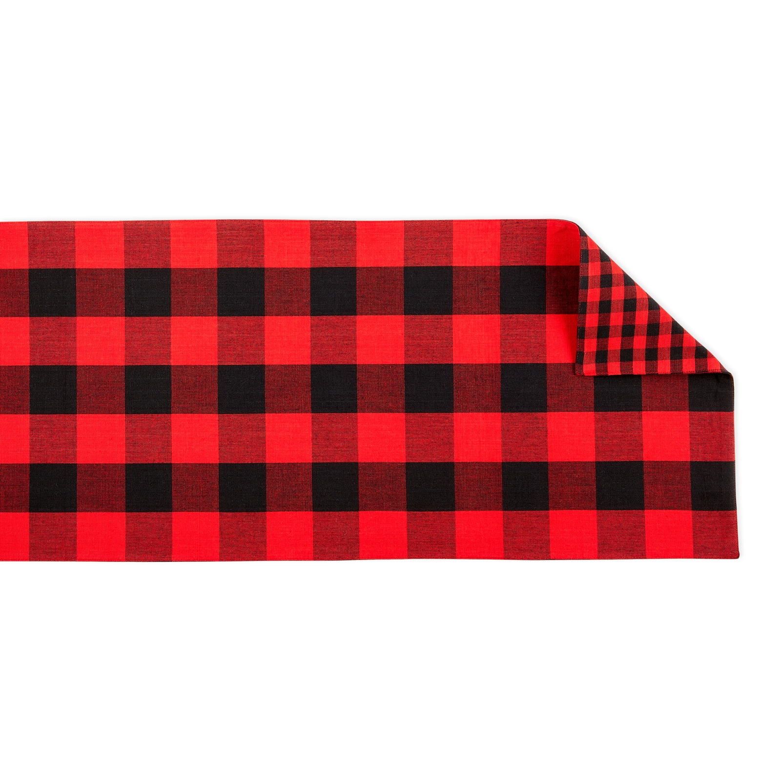 DII® 108" Reversible Gingham & Buffalo Check Table Runner