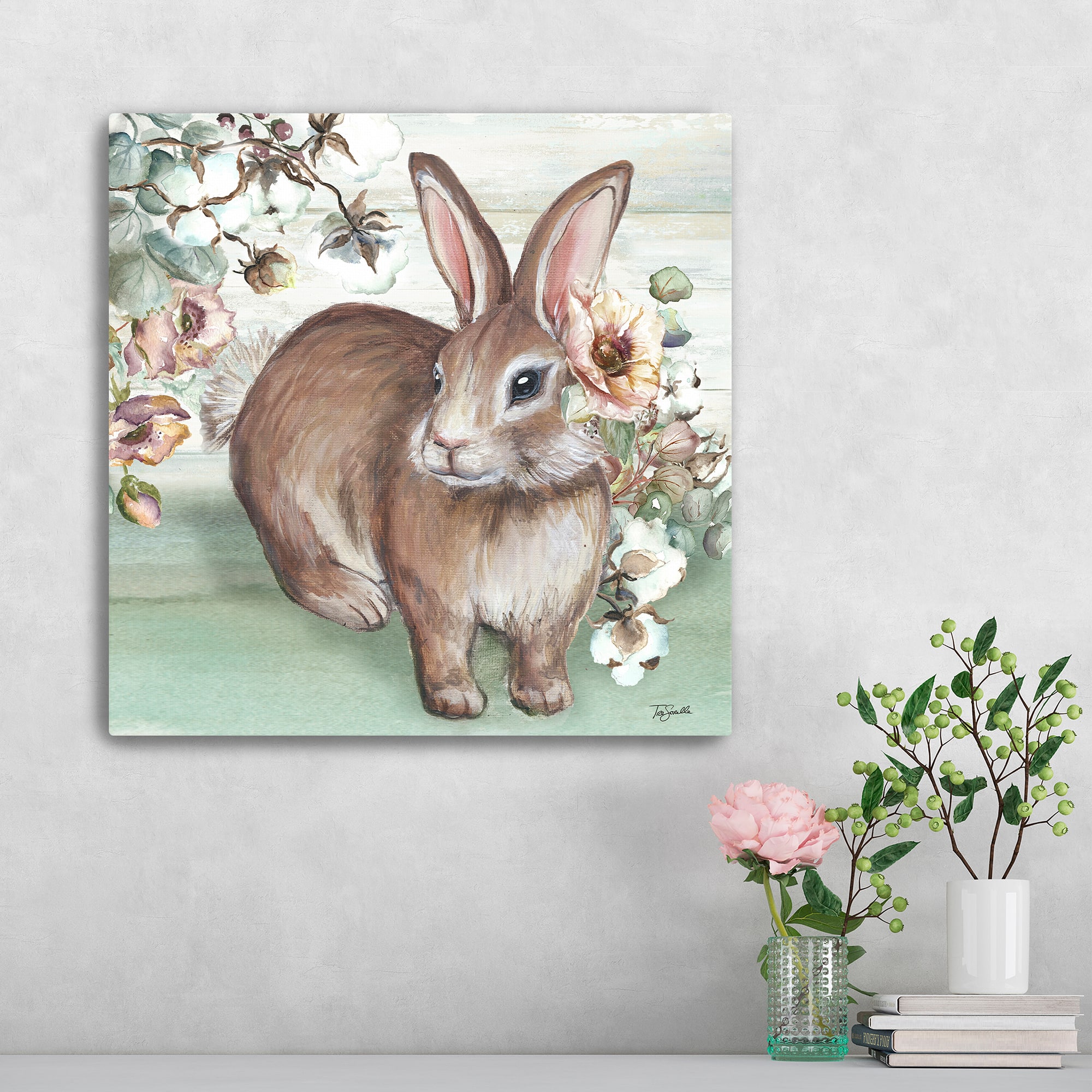 Lumaprints Farmhouse Bunny IV Canvas Giclée Art