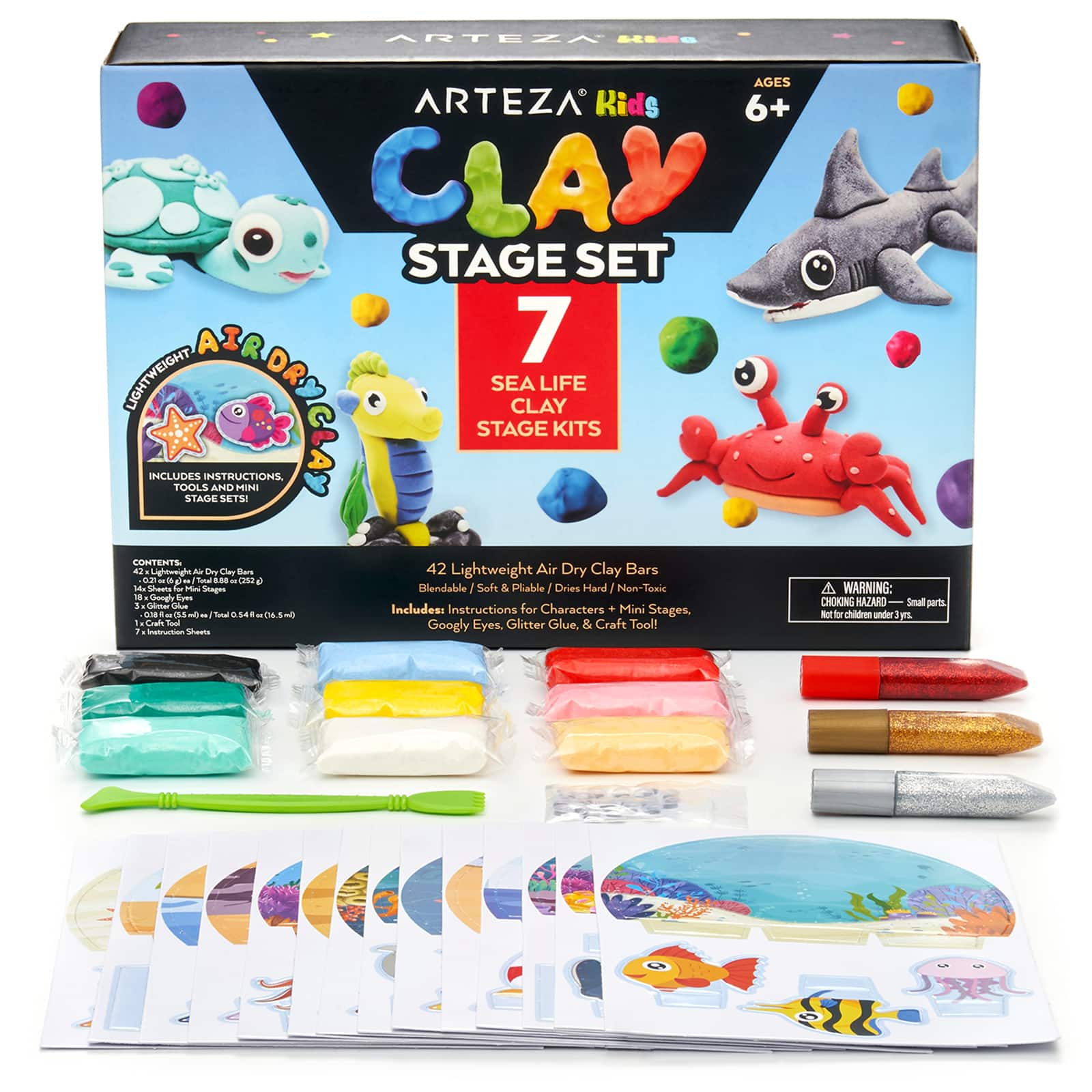 Arteza® Kids Sea Life Small Stage Clay Kit