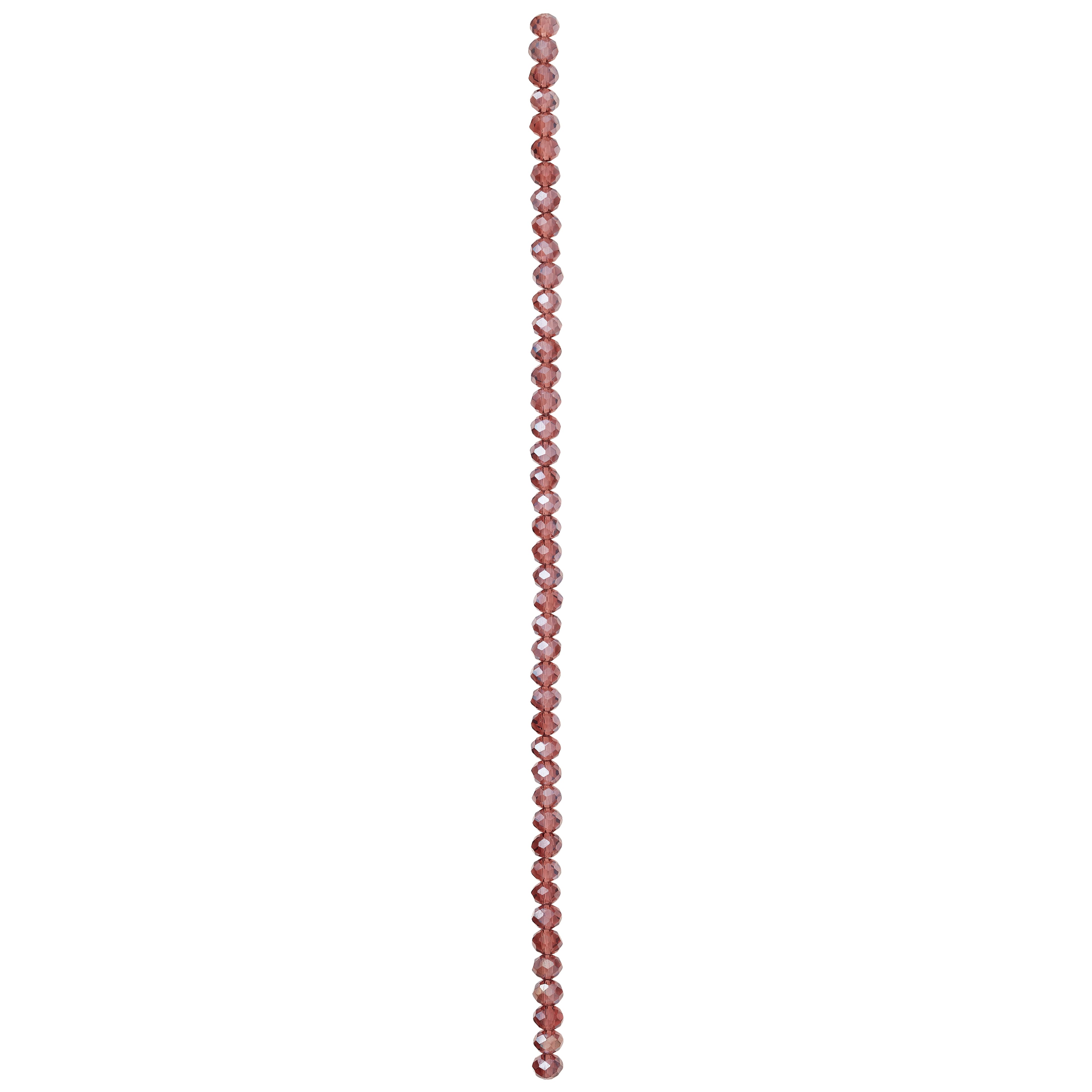 12 Pack: Amethyst Rondelle Glass Beads, 6mm by Bead Landing™