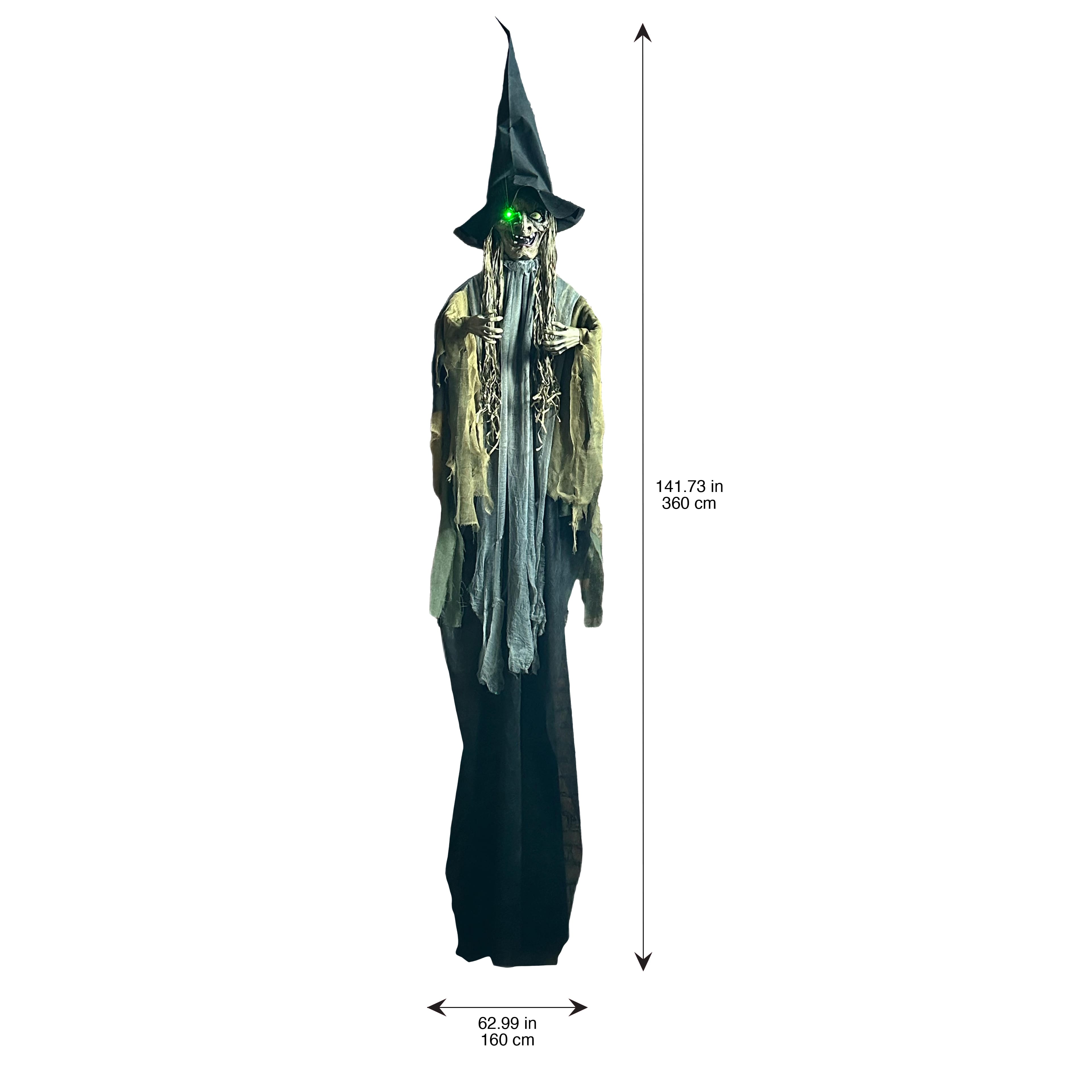 11.75ft. Sound Activated Hanging Witch by Ashland®