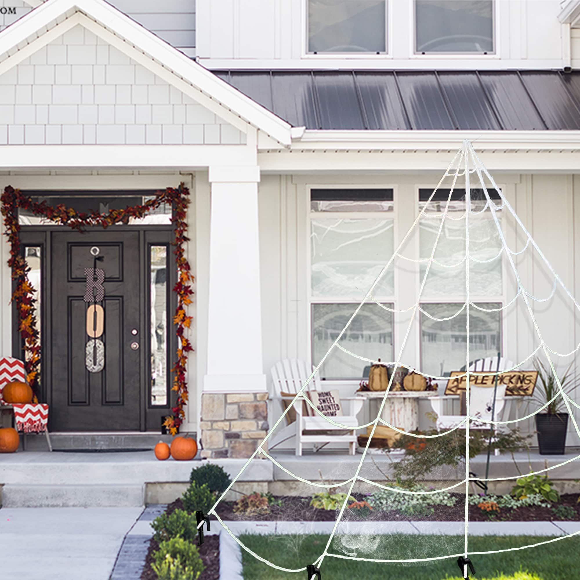 9.8ft. Giant Outdoor Spider Web Halloween Decoration
