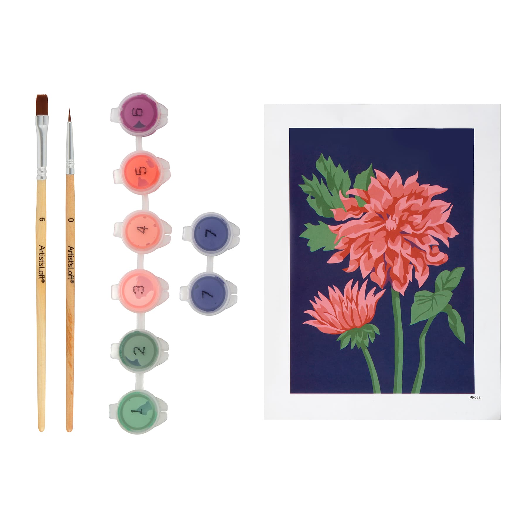 Pink Flower Paint-by-Number Framed Mini Kit by Artist's Loft®