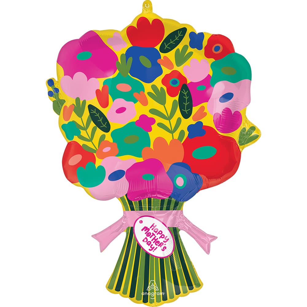 SuperShape® 30" Mother's Day Hothouse Petals Foil Balloon