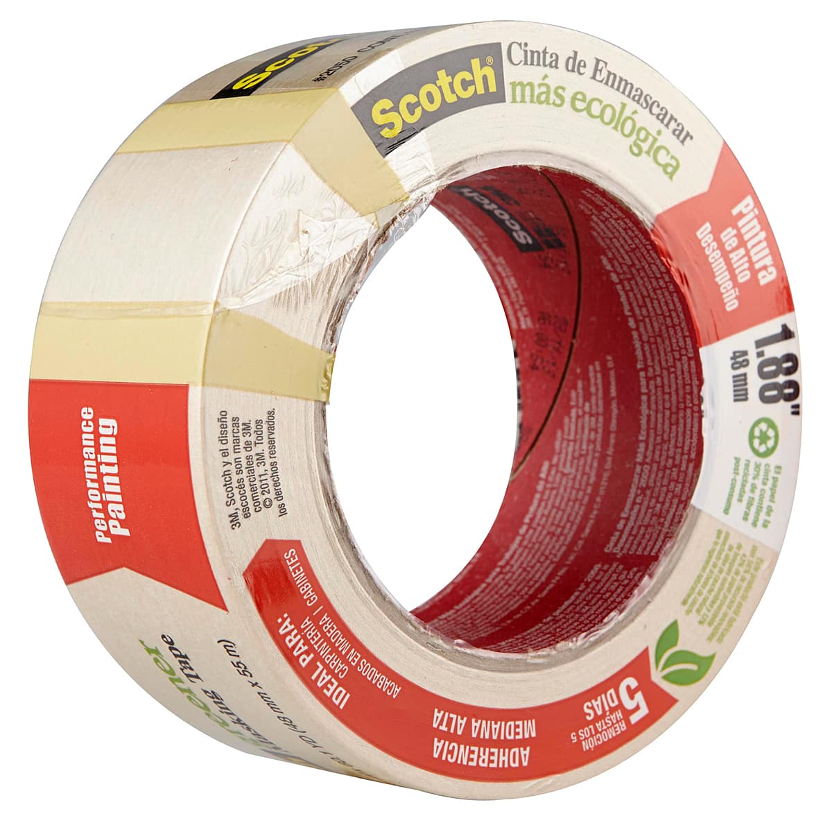 Ruban adhésif Scotch® Greener pour une peinture de performance, 5 cm (2 po)