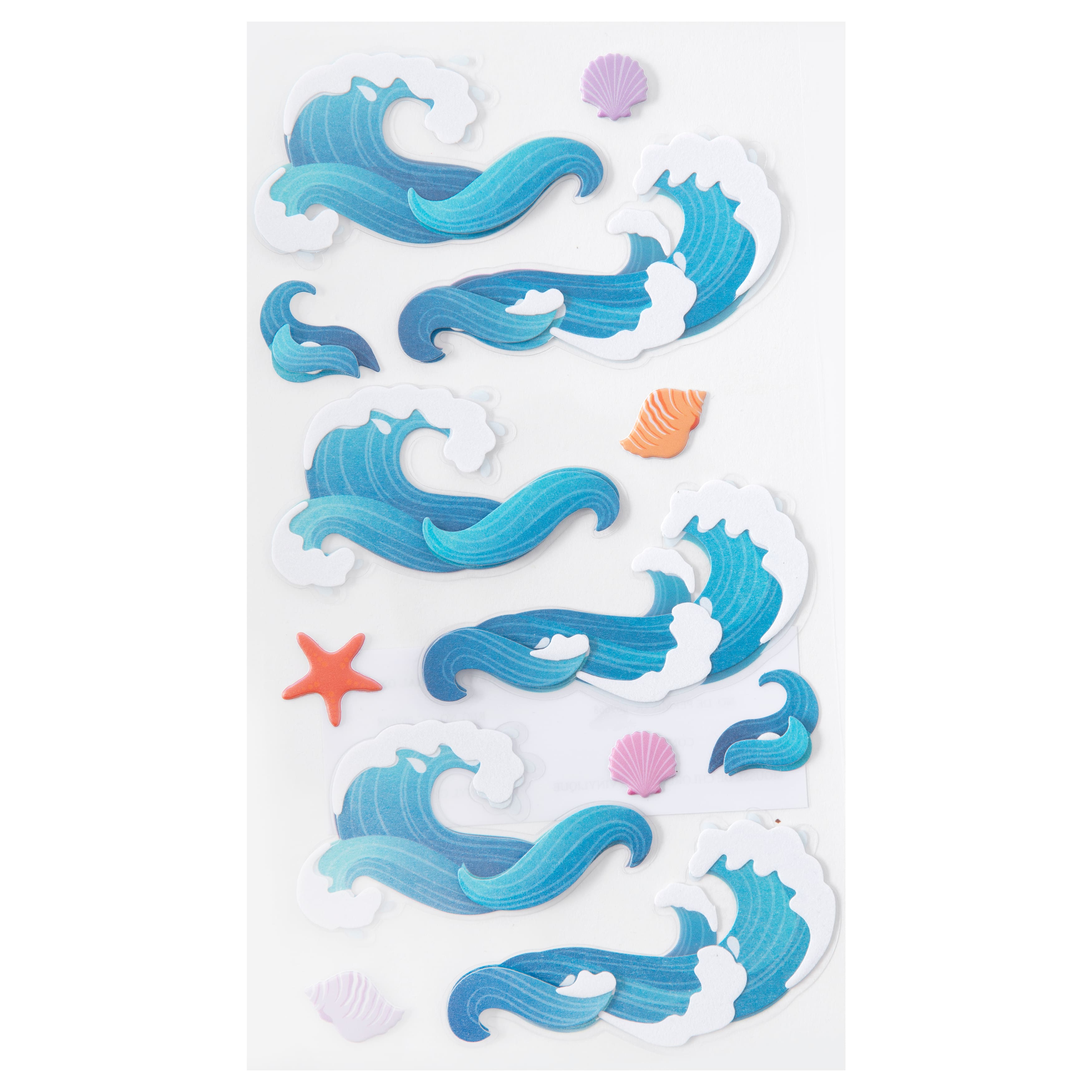 12 Pack: Waves & Shells Dimensional Stickers by Recollections™