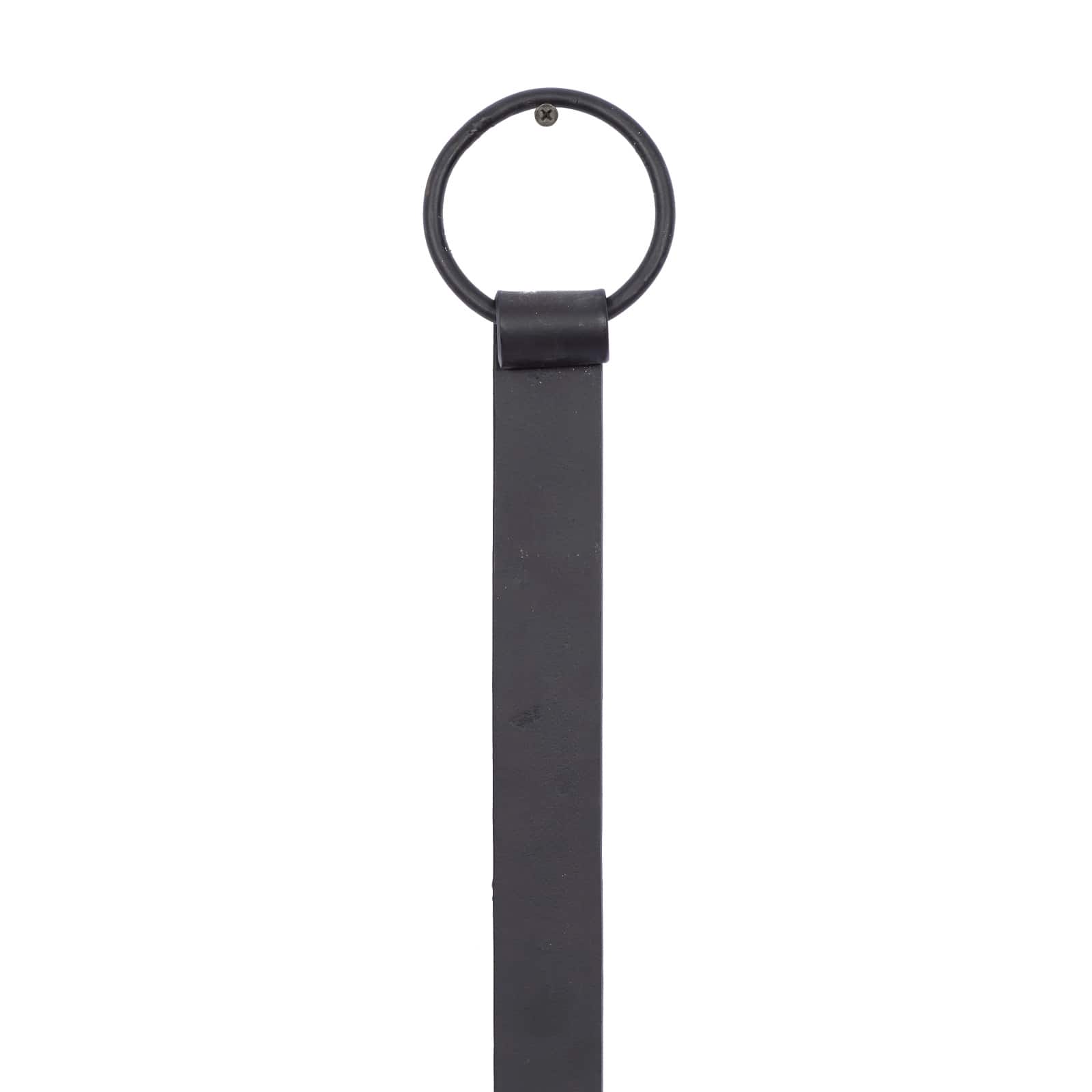 Black Iron Traditional Candle Wall Sconce, 31" x 9" x 7"