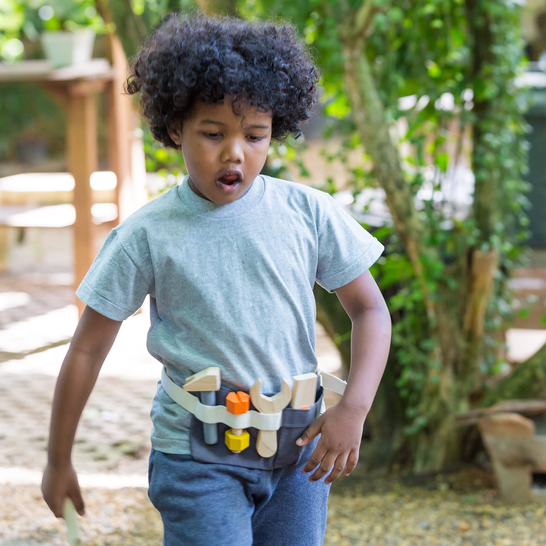 PlanToys Pretend Play Tool Belt & Wooden Tool Set