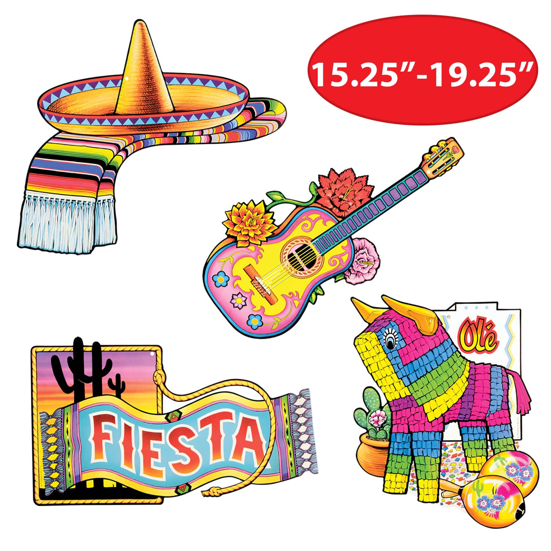Beistle Fiesta Cutout Packs, 2ct.