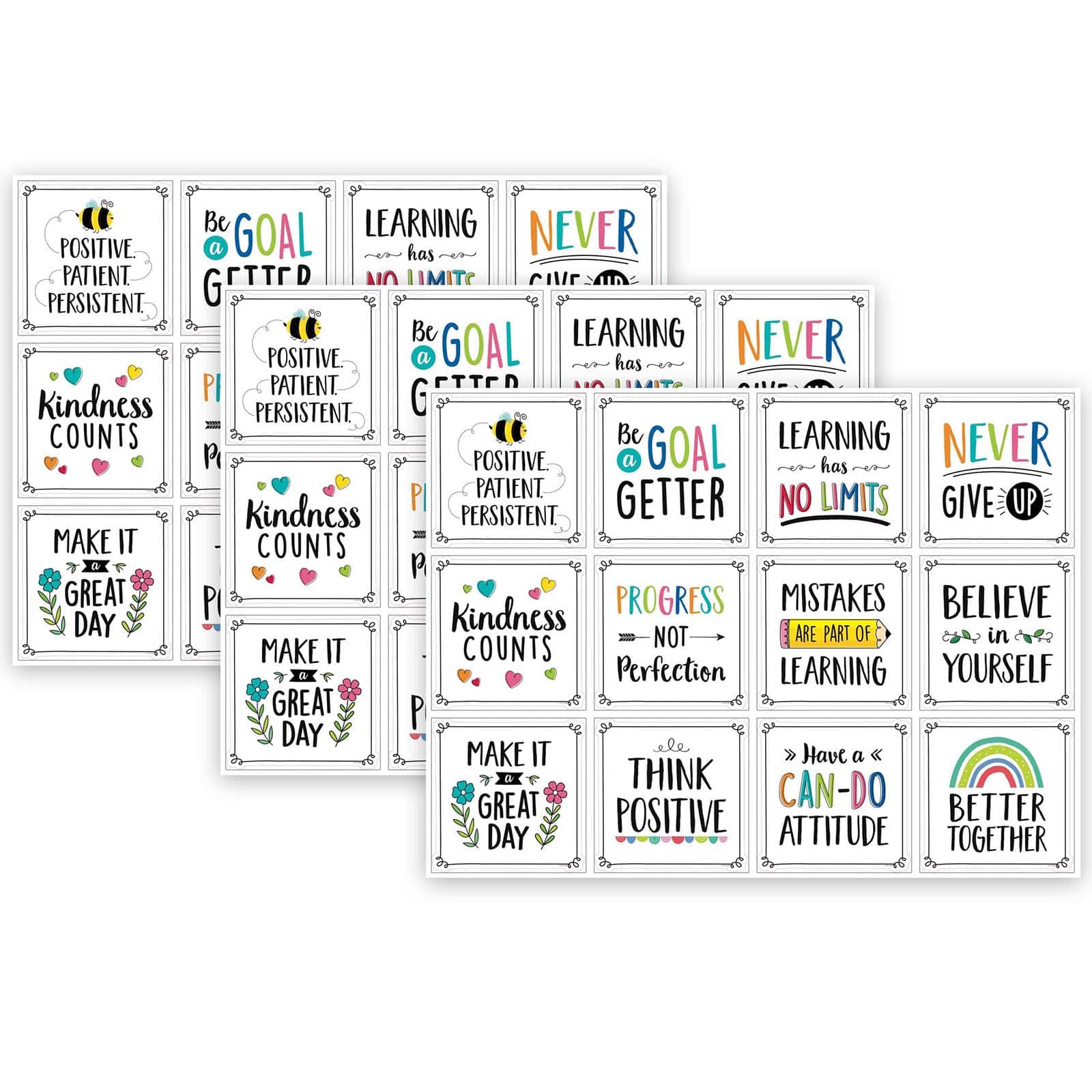 Creative Teaching Press® Positive Mindset 10" Designer Cut-Outs Set