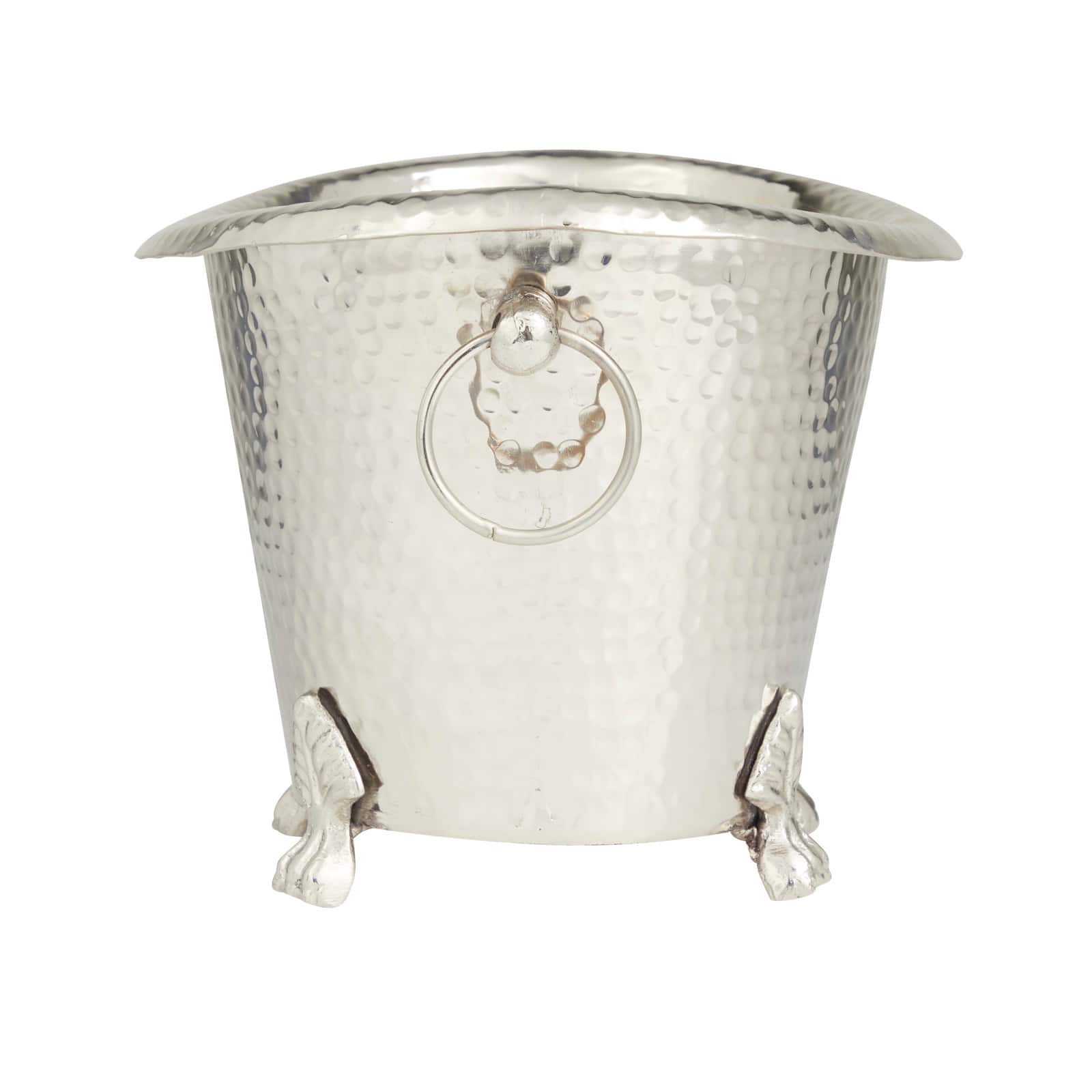 14" Silver Aluminum Traditional Wine Holder