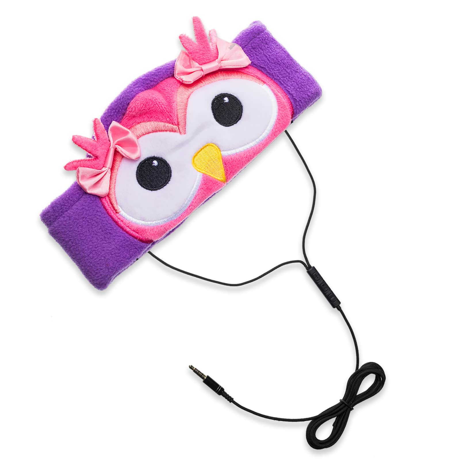 Contixo H1 Adjustable Fleece Headband Headphones, Owl