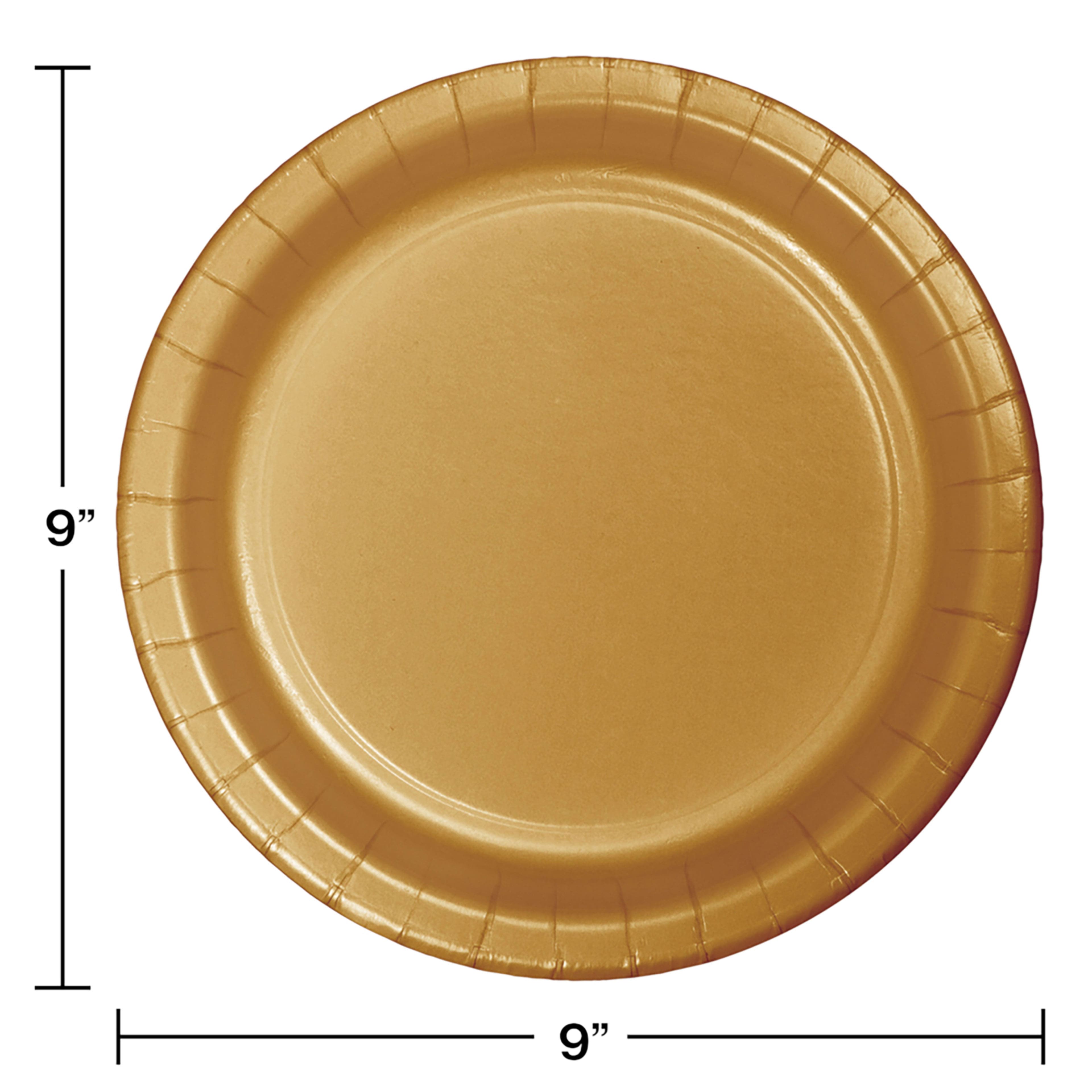 9" Solid Paper Plates, 24ct.