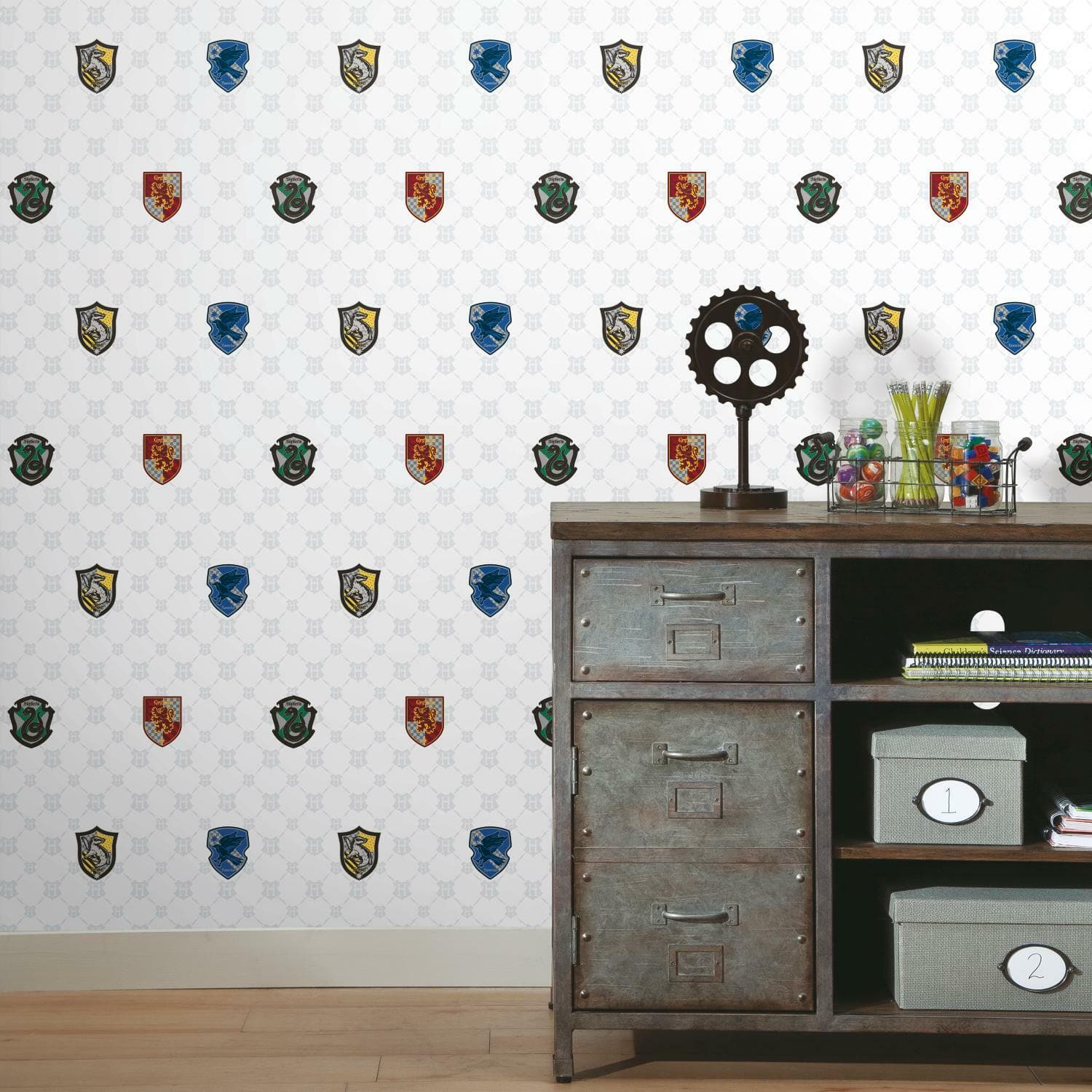 RoomMates Harry Potter House Crest Peel & Stick Wallpaper