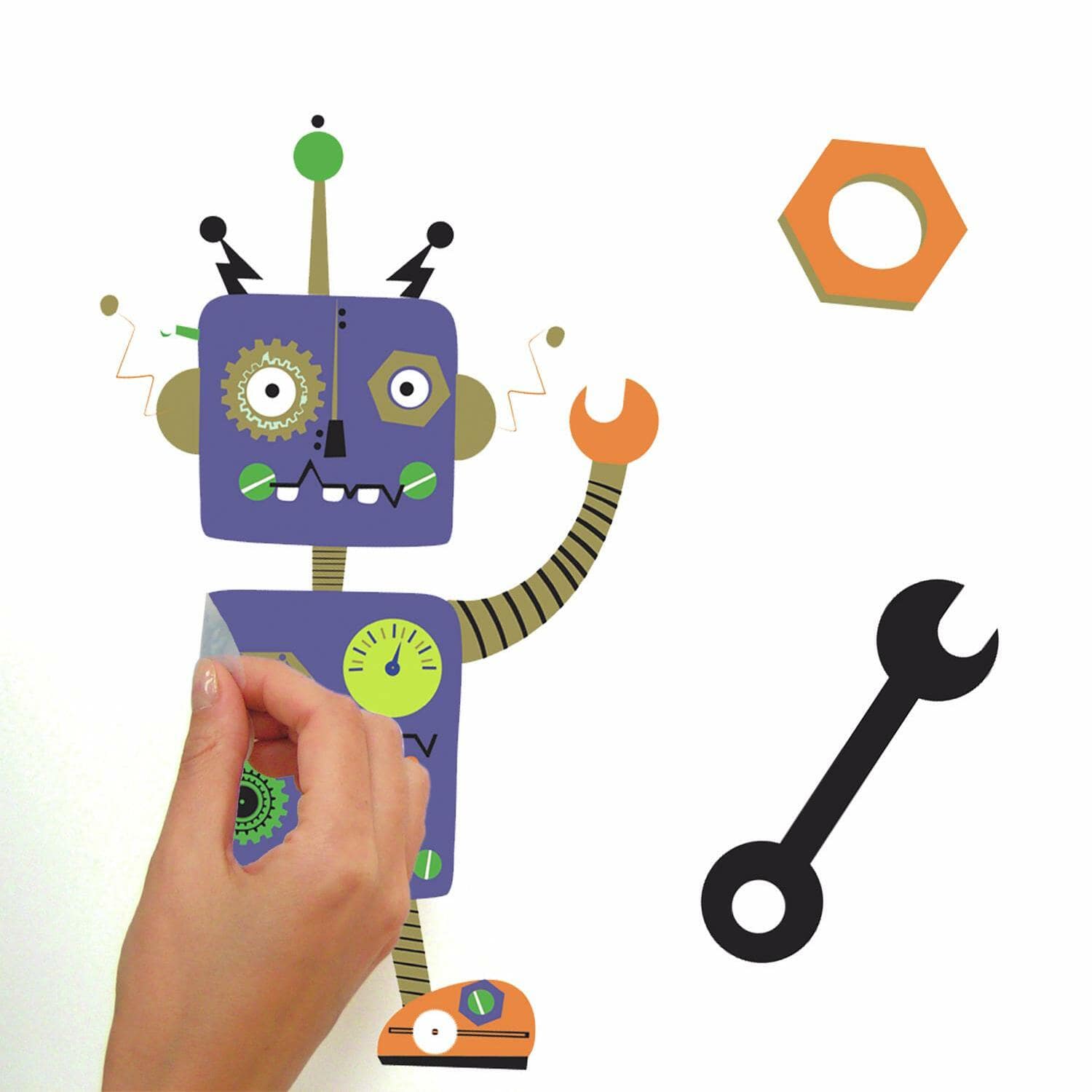 RoomMates Robots Peel & Stick Wall Decals
