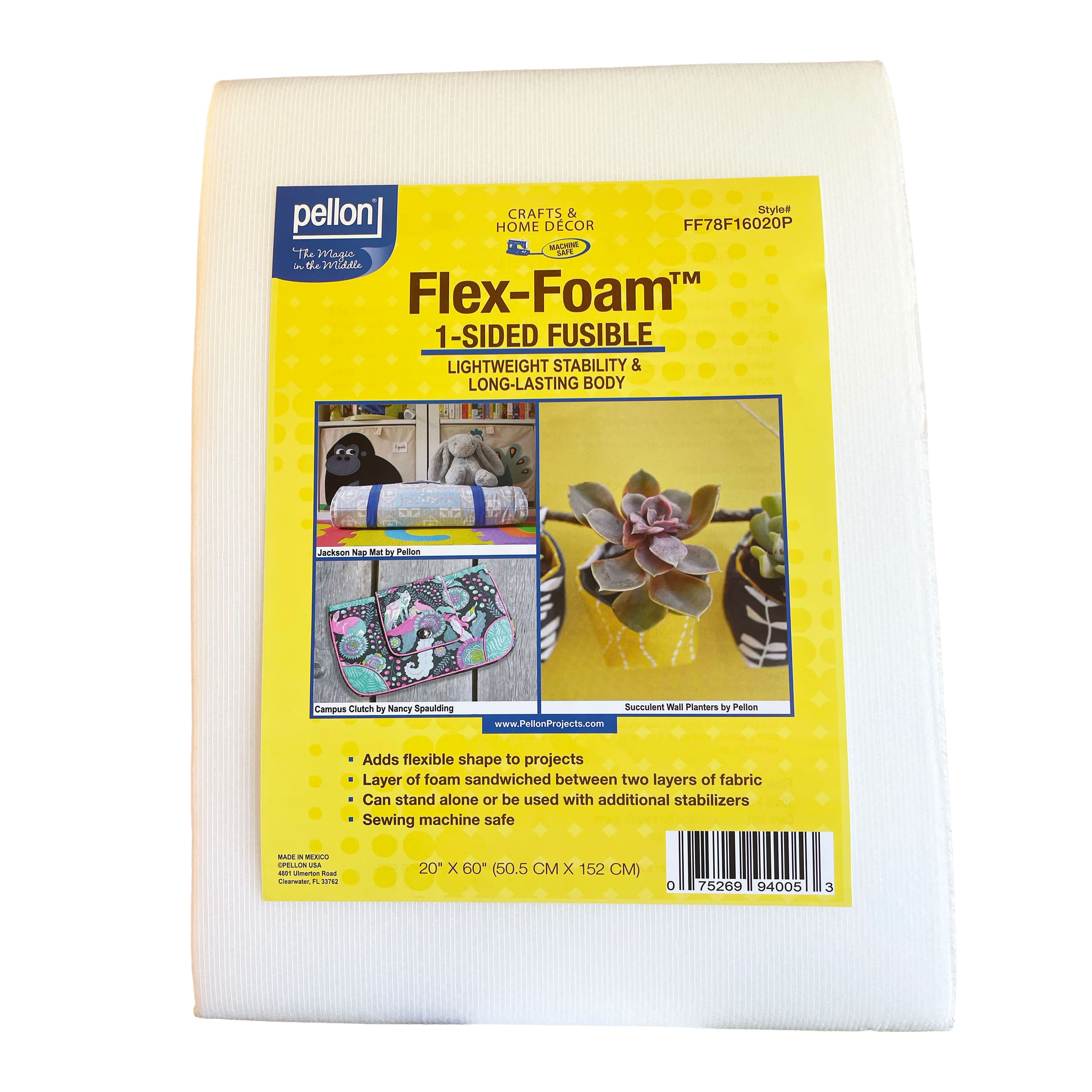 Doublure stabilisatrice à une face 50,5 cm x 152 cm Flex-Foam de Pellon