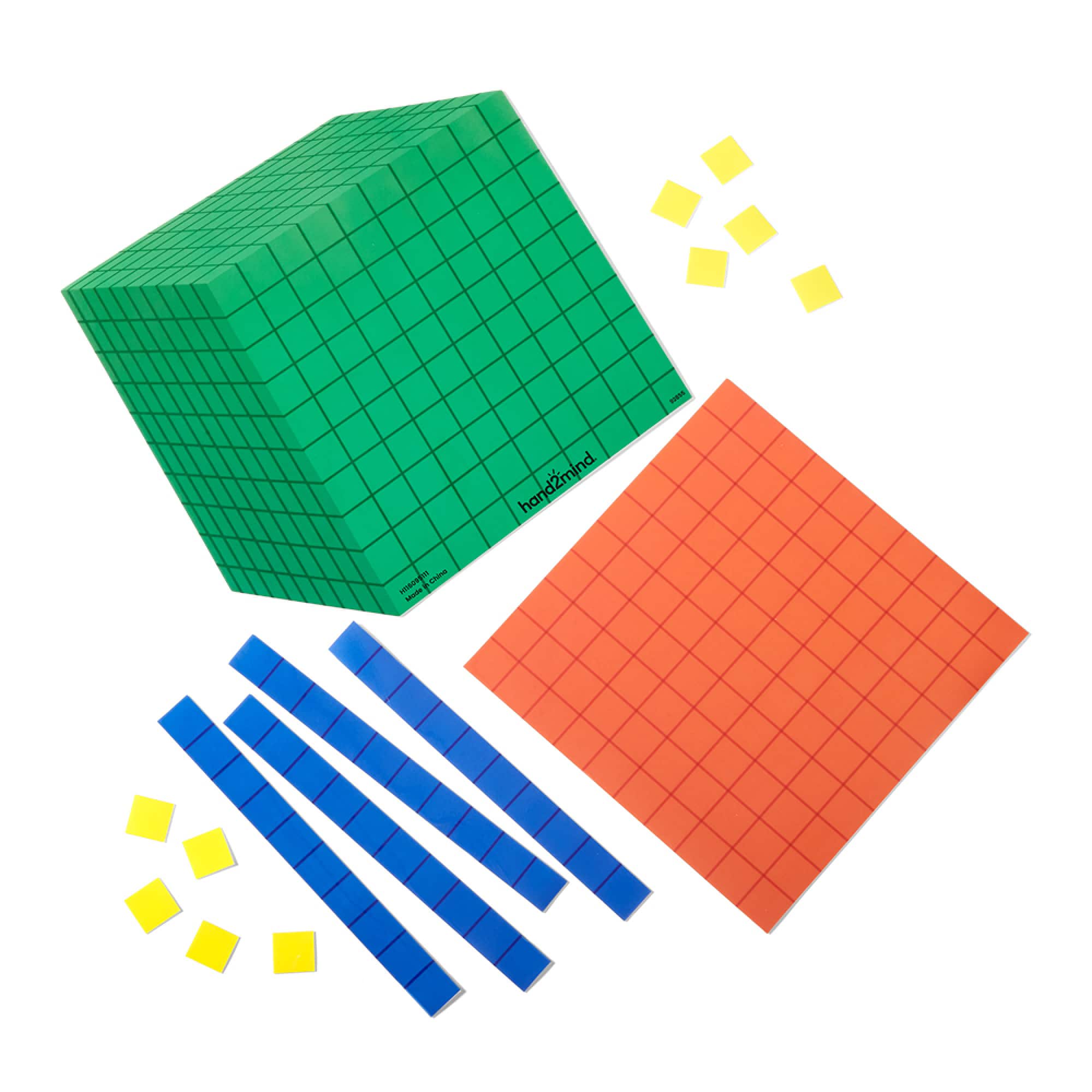Hand2mind® Differentiated Base Ten Blocks Demonstration Clings