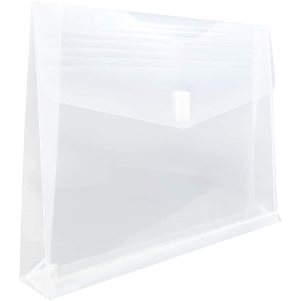 JAM Paper 9.75" x 13" Plastic Hook & Loop Closure Envelopes, 12ct.