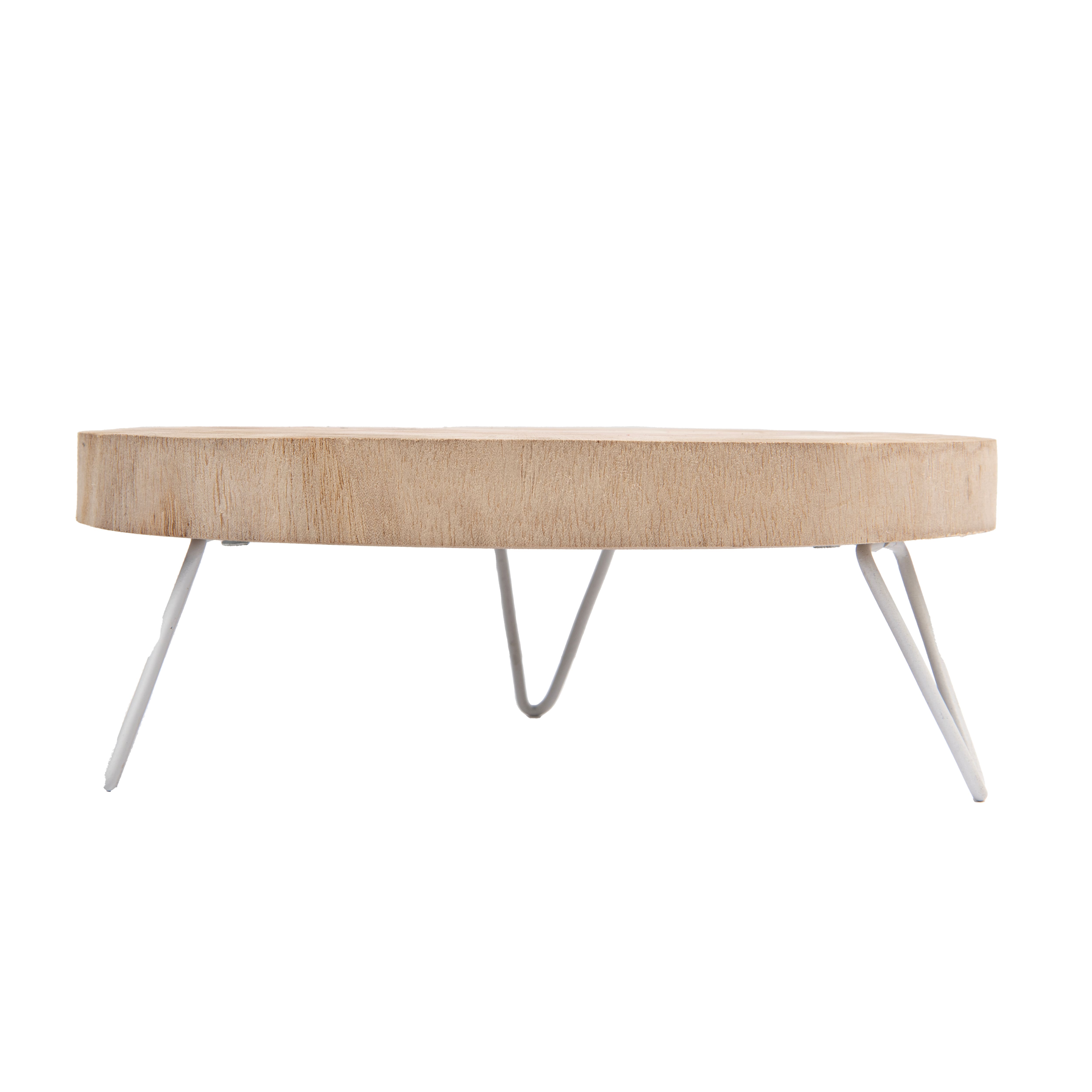 Hello Honey® Decorative Paulownia Wood Pedestal
