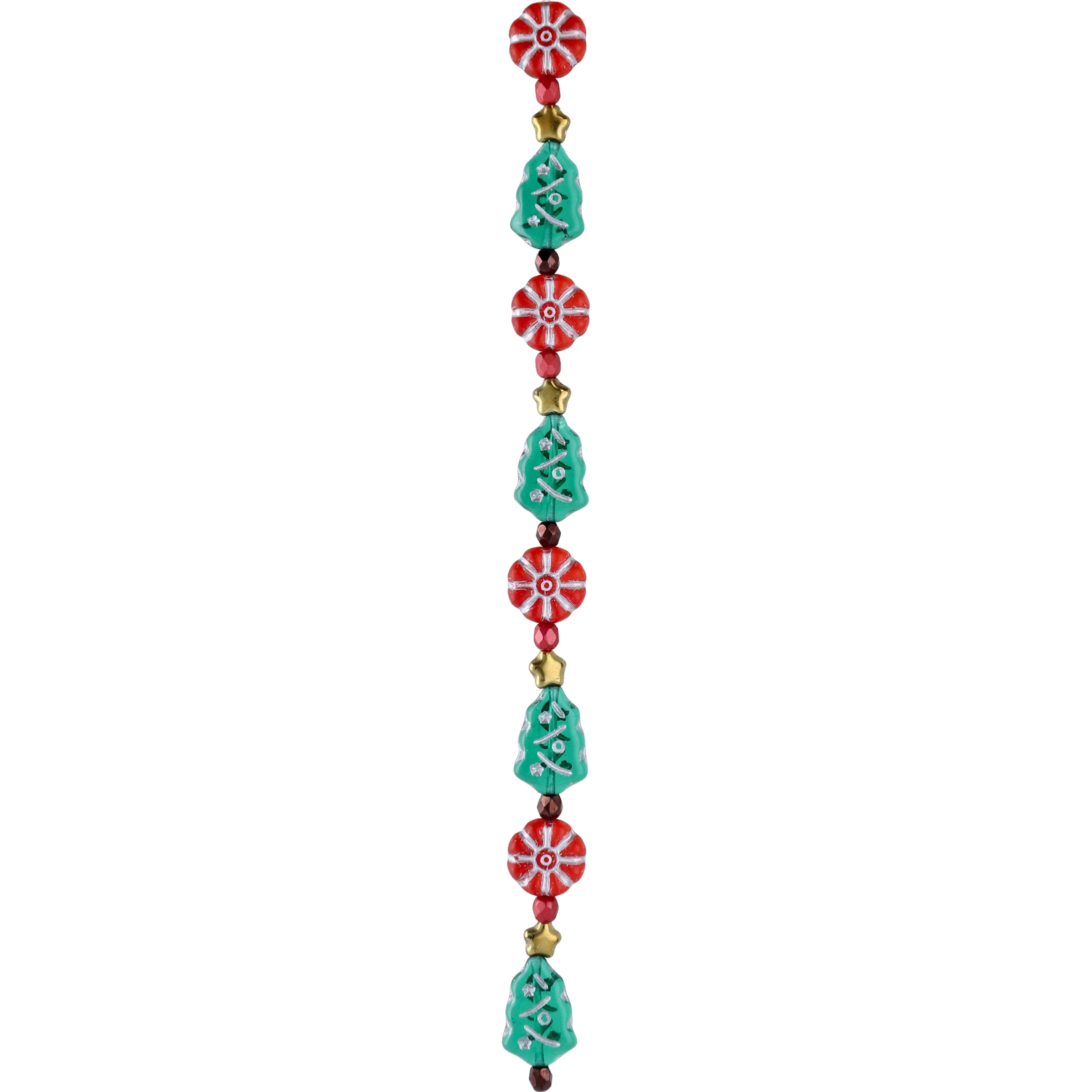 Christmas Cheer Czech Glass Bead Mix by Bead Landing™