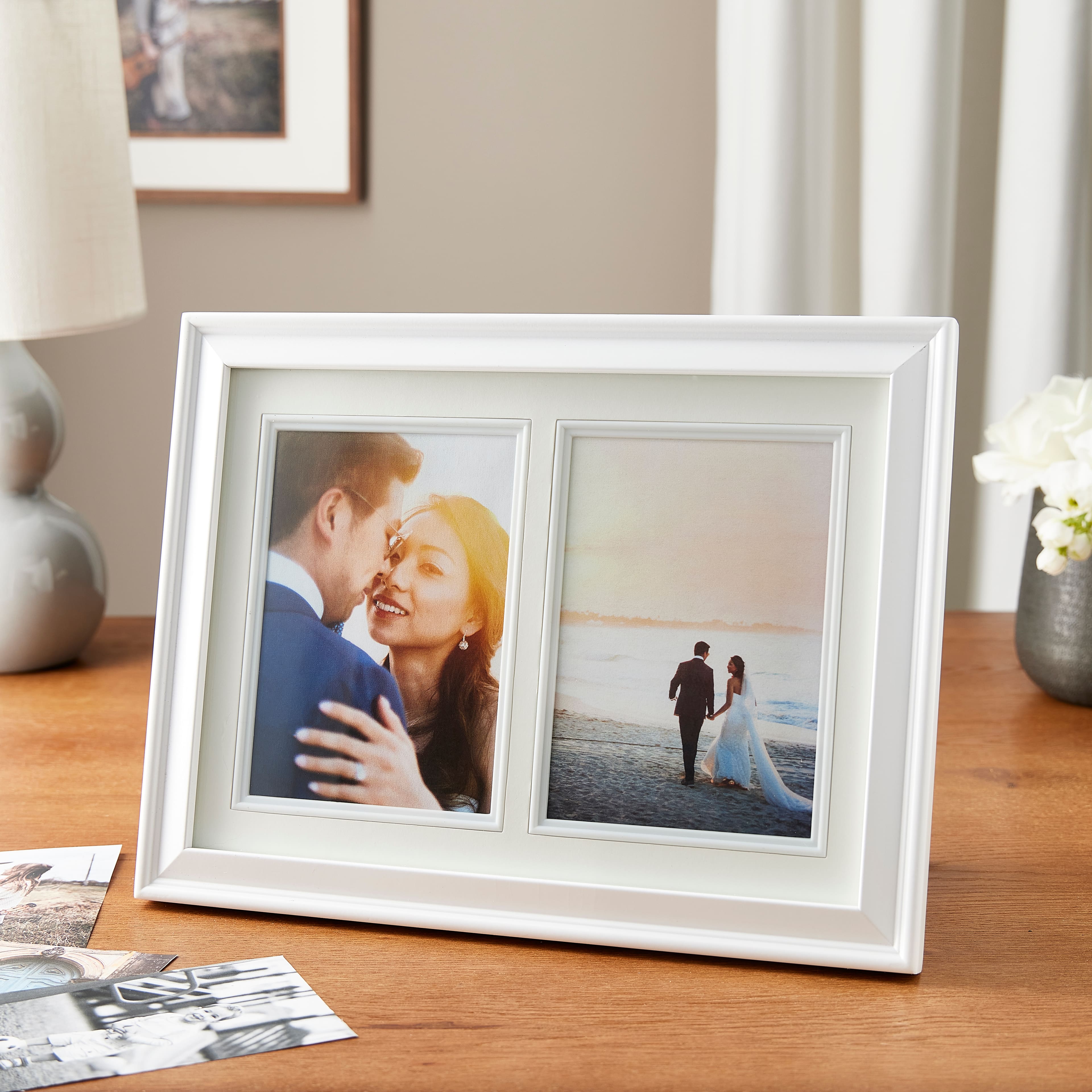 Expressions™ 2 Opening 5" x 7" White Collage Frame by Studio Décor®