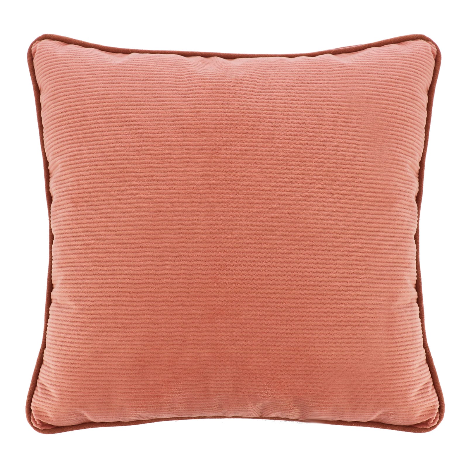 18" Coral Pink Velvet Stripe Pillow by Ashland®